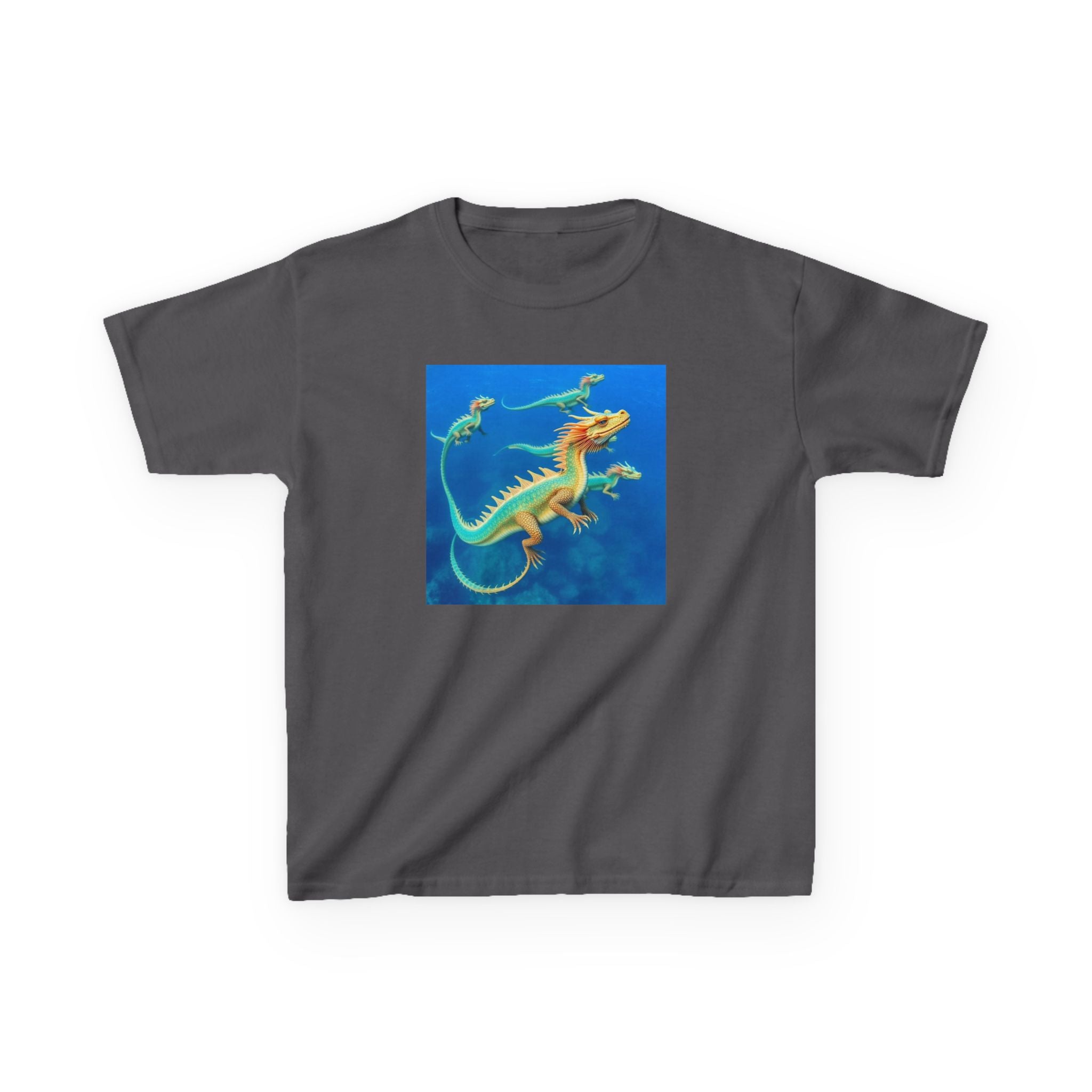 Blue Sea Dragons T‑Shirt — Colorful Ocean Graphic Tee