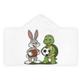 Bunny and Turtle Sports Hooded Towel | Youth Hooded Towel