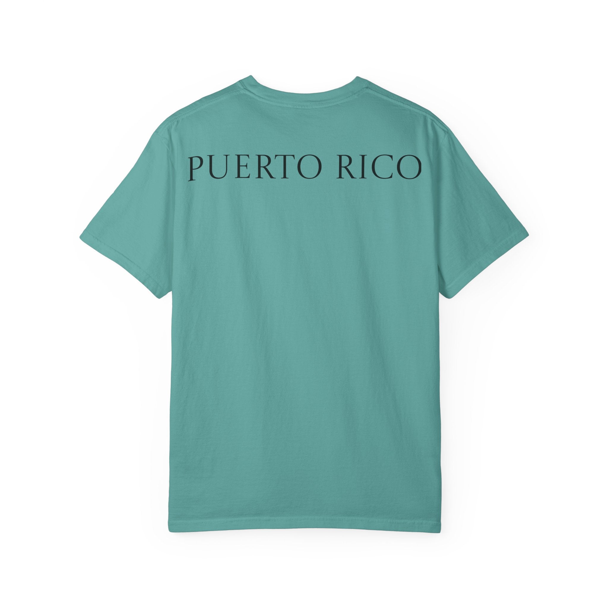 Boricua Vibes Beach T-Shirt — Puerto Rico Sunset Chair Graphic Tee