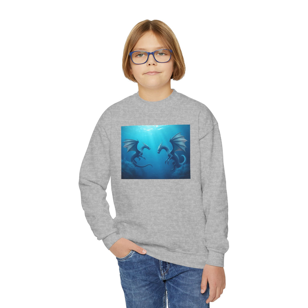 Blue Sea Dragons Adventure Crewneck Sweatshirt