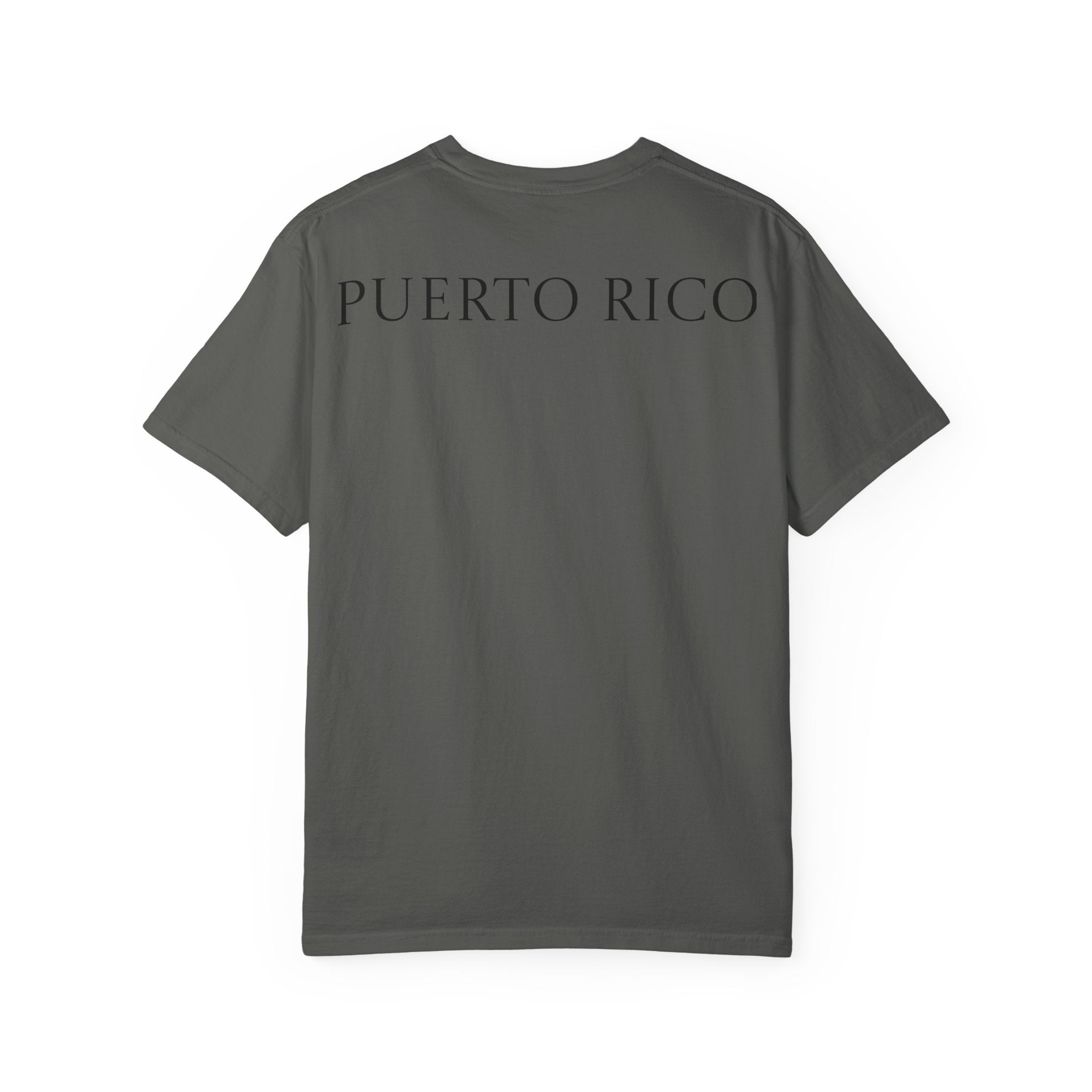 Boricua Vibes Beach T-Shirt — Puerto Rico Sunset Chair Graphic Tee