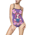 Princess Heart One-Piece Swimsuit — Pink Fairy Tale Beachwear (ADULT SIZE)