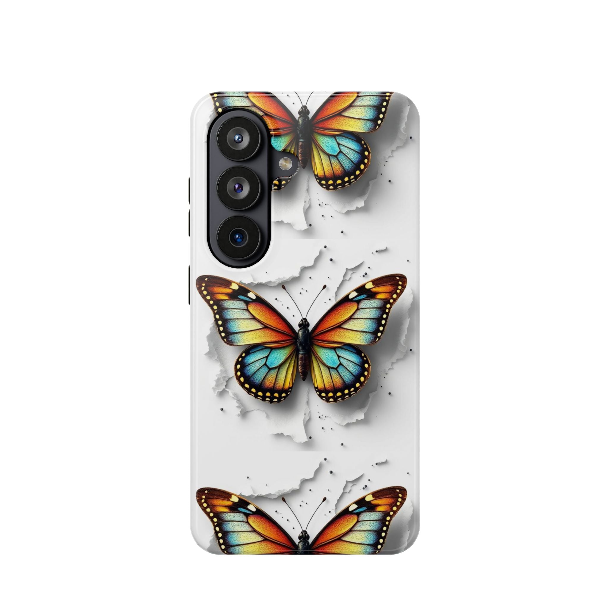 Butterfly Double Pop Magnetic Phone Case — Impact-Resistant Protective Cover S-26