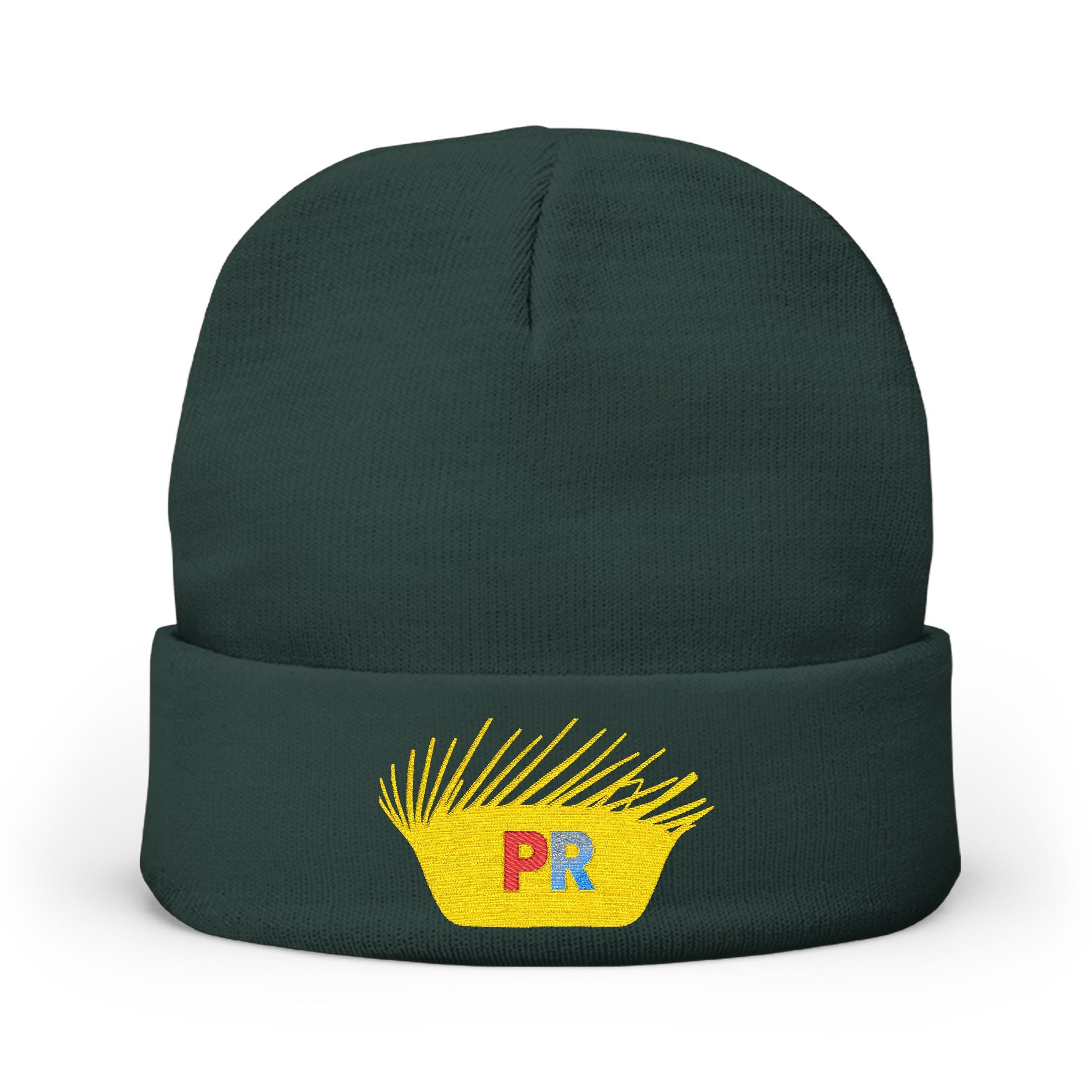 Knit Beanie (Embroidery) PAVA Puerto Rico Pride