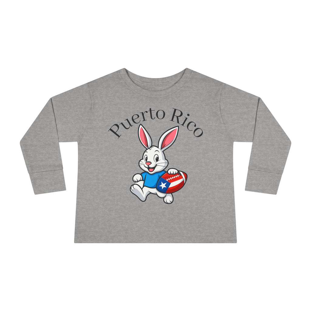 Benito Bowl Cartoon Toddler Long Sleeve Tee | USA Stars Stripes