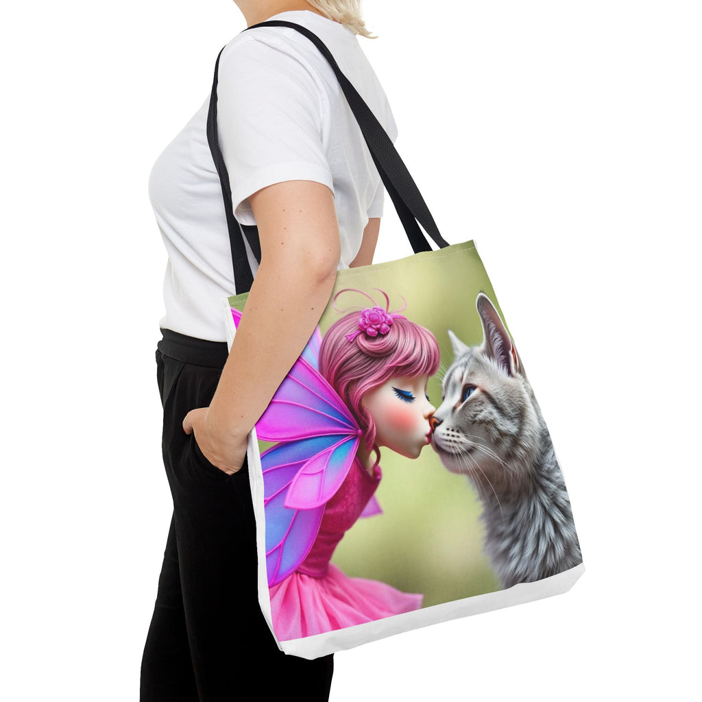 Magical Fairy Cat Tote Bag — Fairy Cat Art Tote