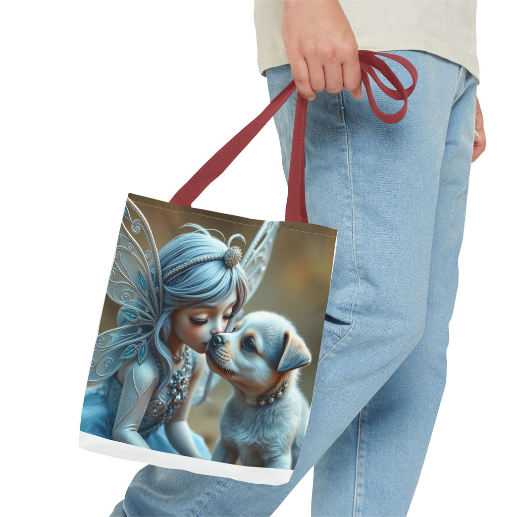 Magical Fairy Puppy Tote Bag – Fairy Portrait All-Over Print