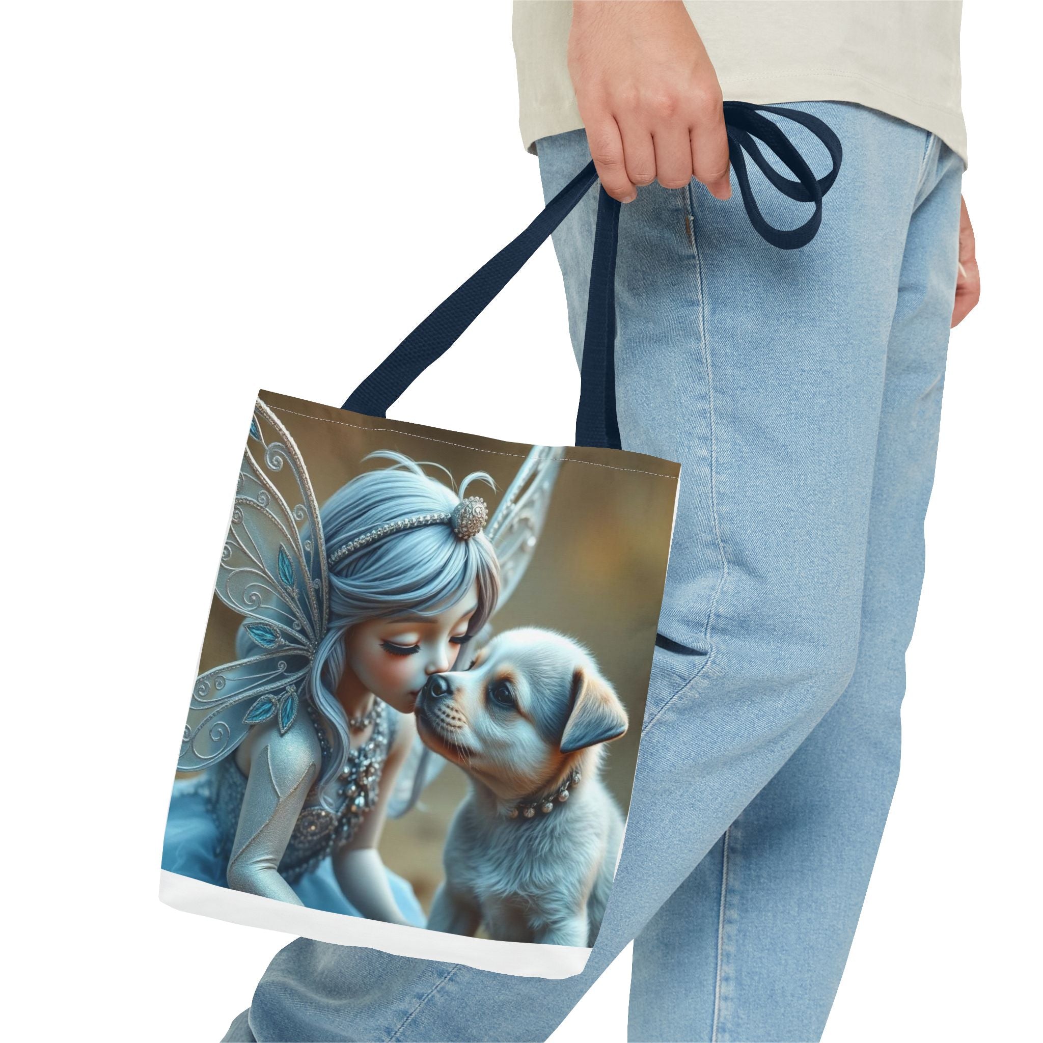 Magical Fairy Puppy Tote Bag – Fairy Portrait All-Over Print