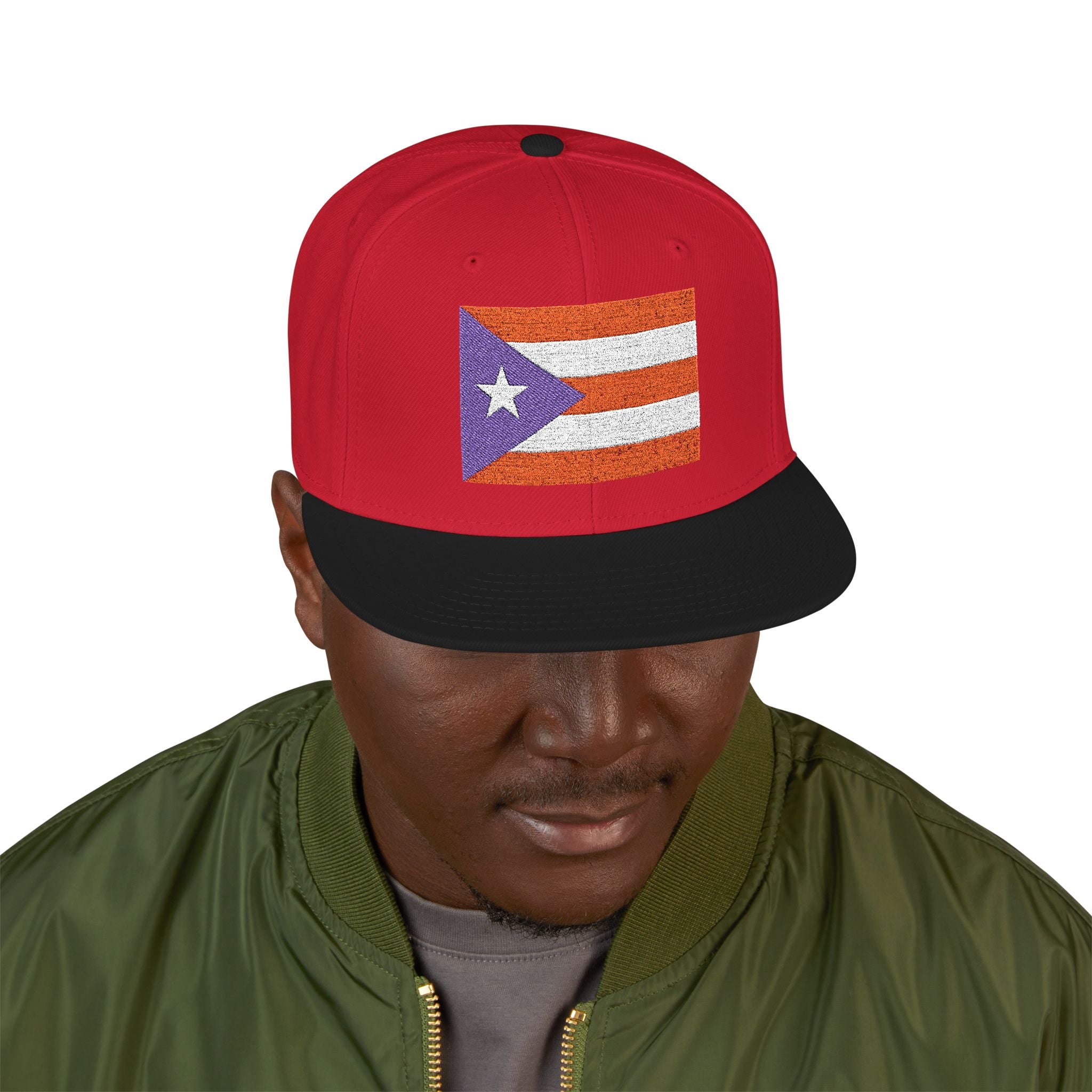 Embroidered Puerto Rico Flag — Unisex Streetwear Cap