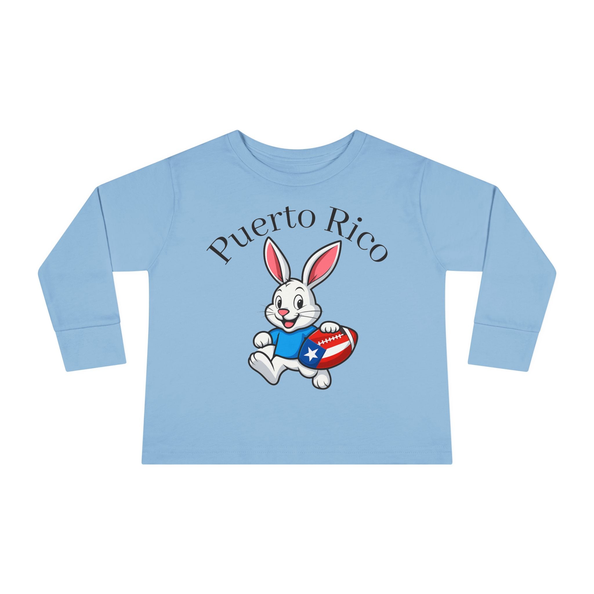 Benito Bowl Cartoon Toddler Long Sleeve Tee | USA Stars Stripes