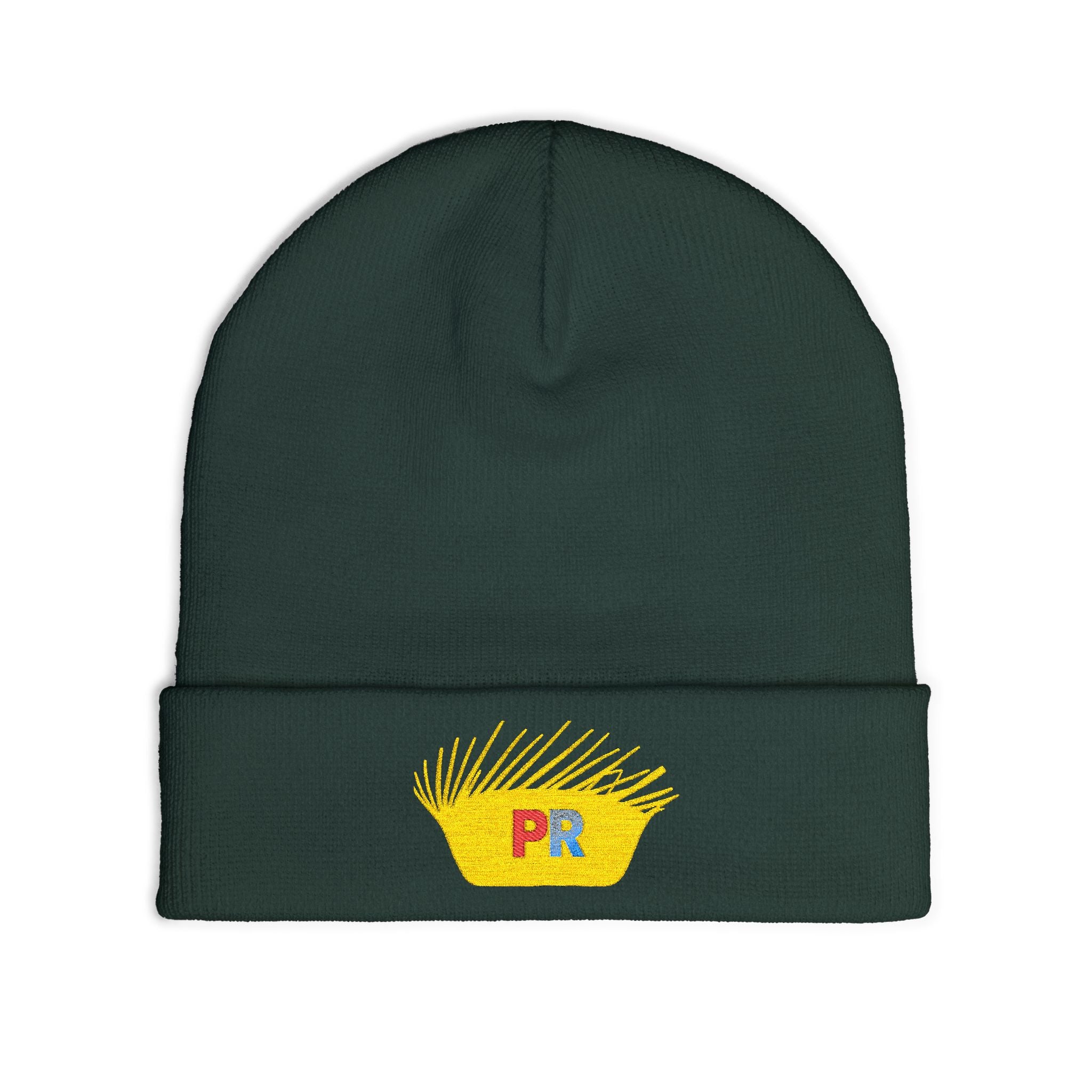 Knit Beanie (Embroidery) PAVA Puerto Rico Pride