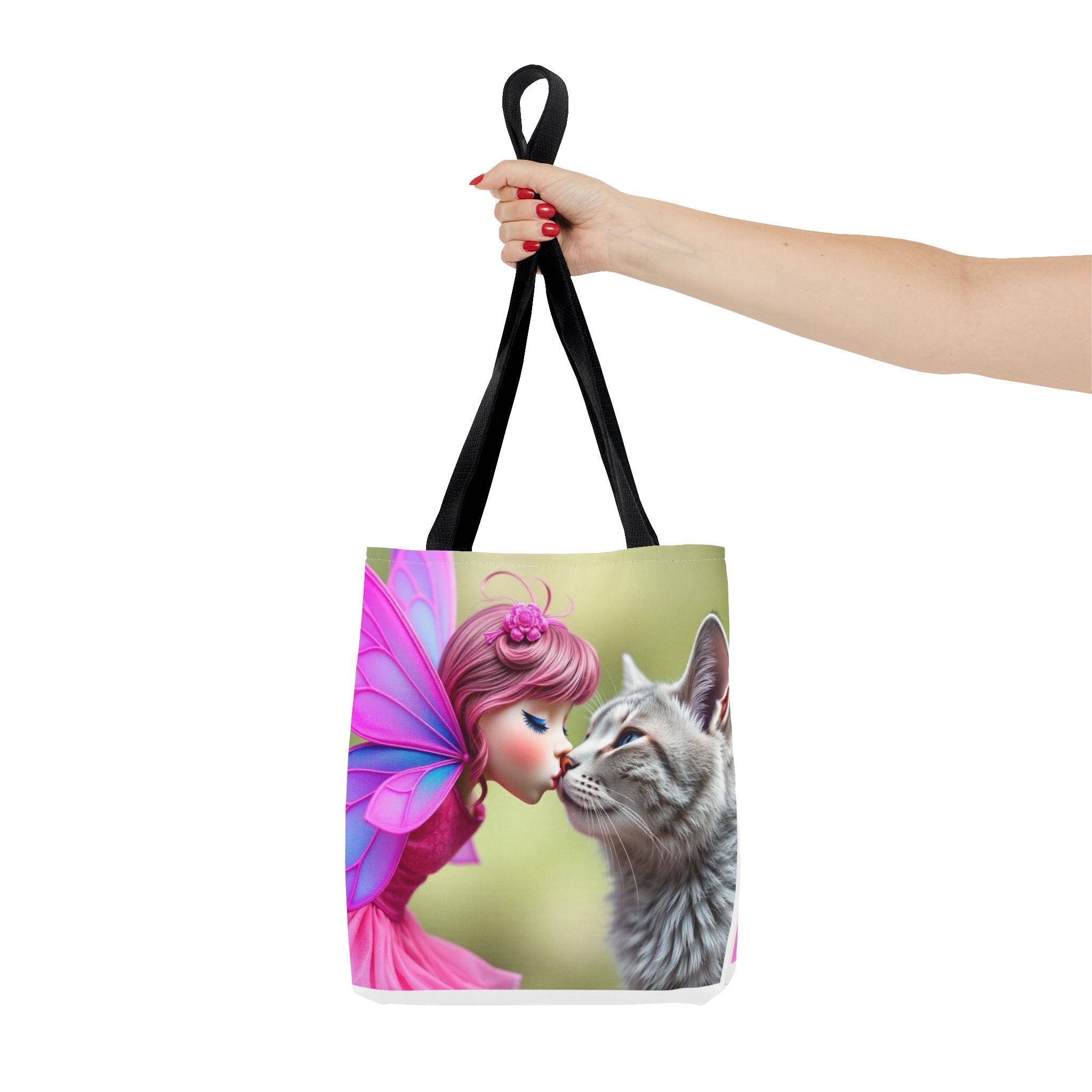 Magical Fairy Cat Tote Bag — Fairy Cat Art Tote