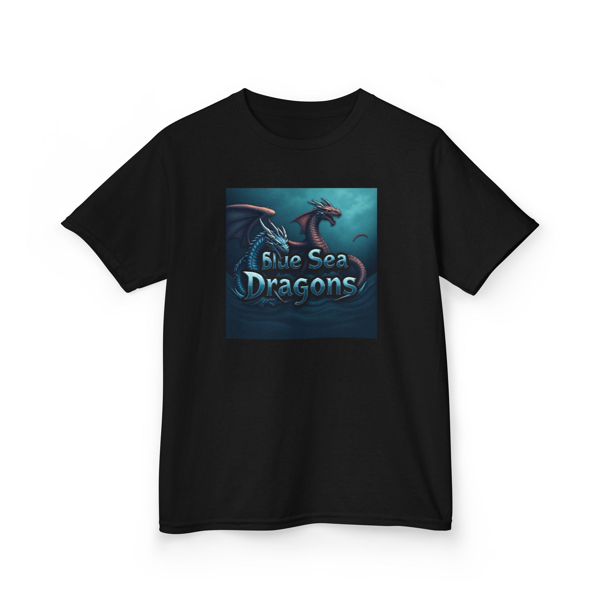 Blue Sea Dragons Big Kids Tee — Ocean Animals Graphic Shirt