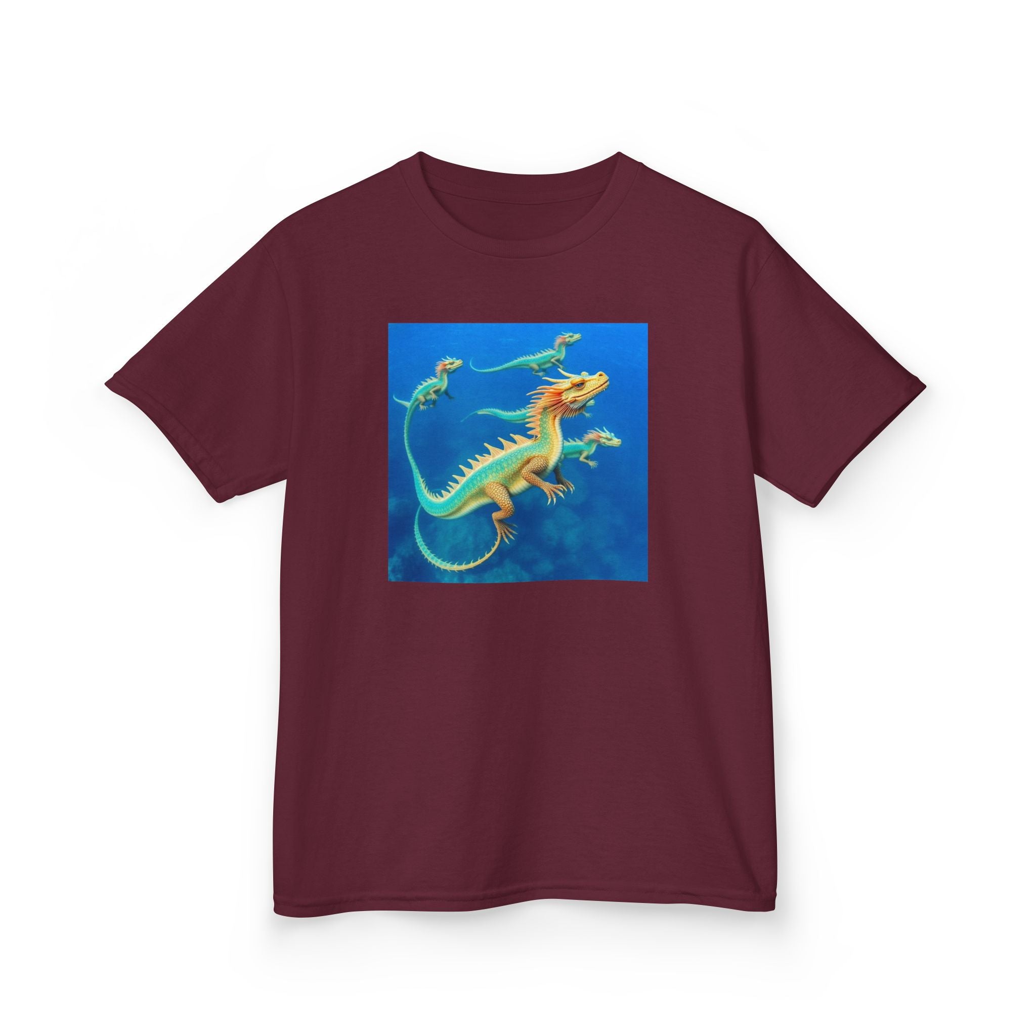 Blue Sea Dragons T‑Shirt — Colorful Ocean Graphic Tee