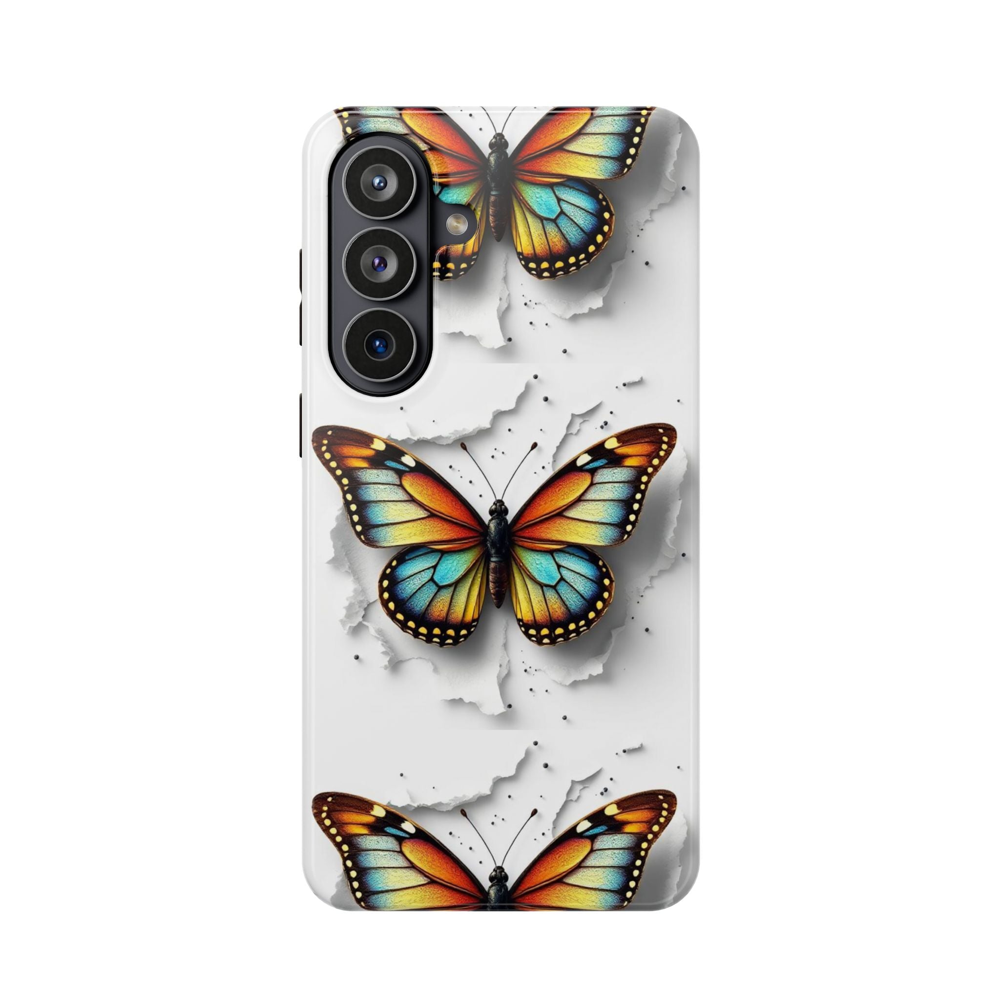 Butterfly Double Pop Magnetic Phone Case — Impact-Resistant Protective Cover S-26