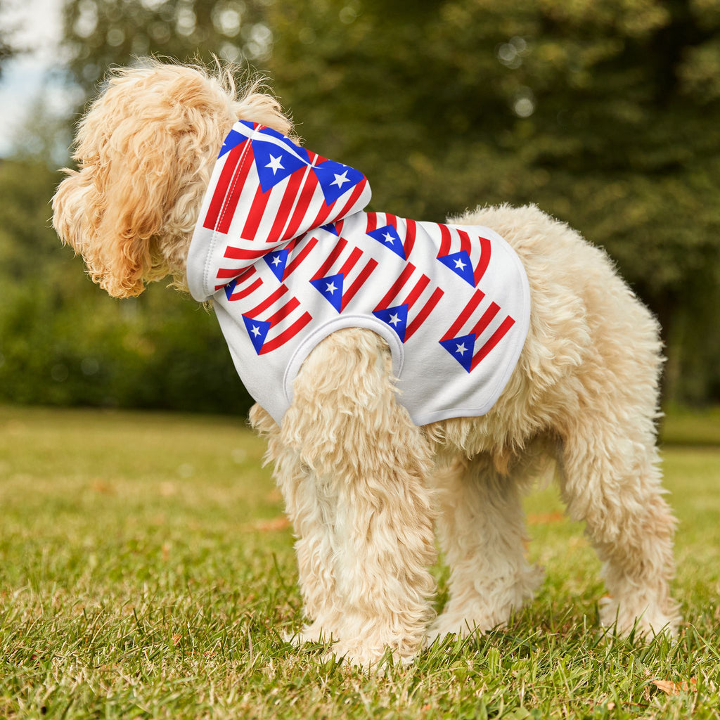Puerto Rico Flag Pet Hoodie — Patriotic Dog & Cat Hoodie for Puerto Rican Pride