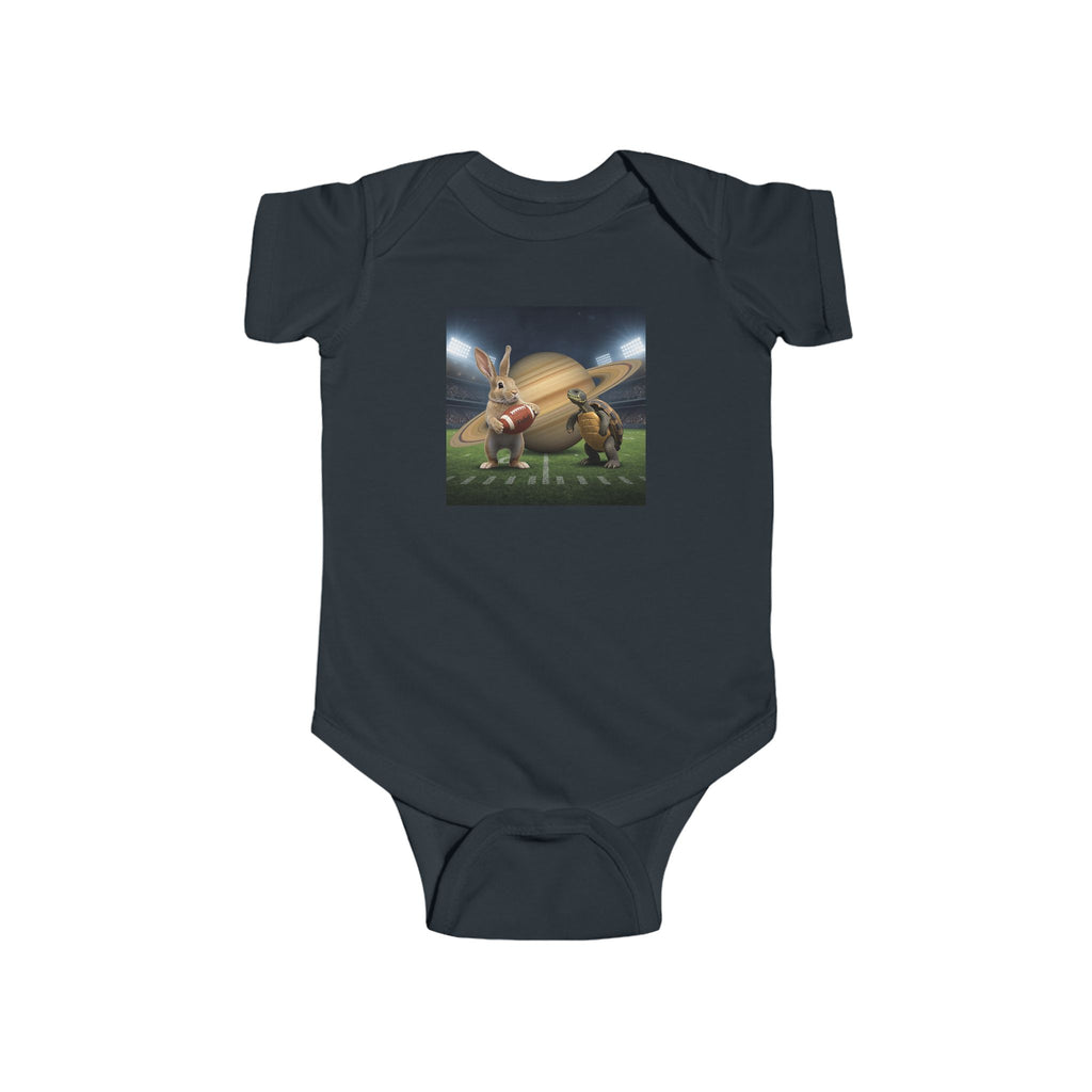 Baby Bodysuit — Cute Bunny & Turtle Playful Graphic