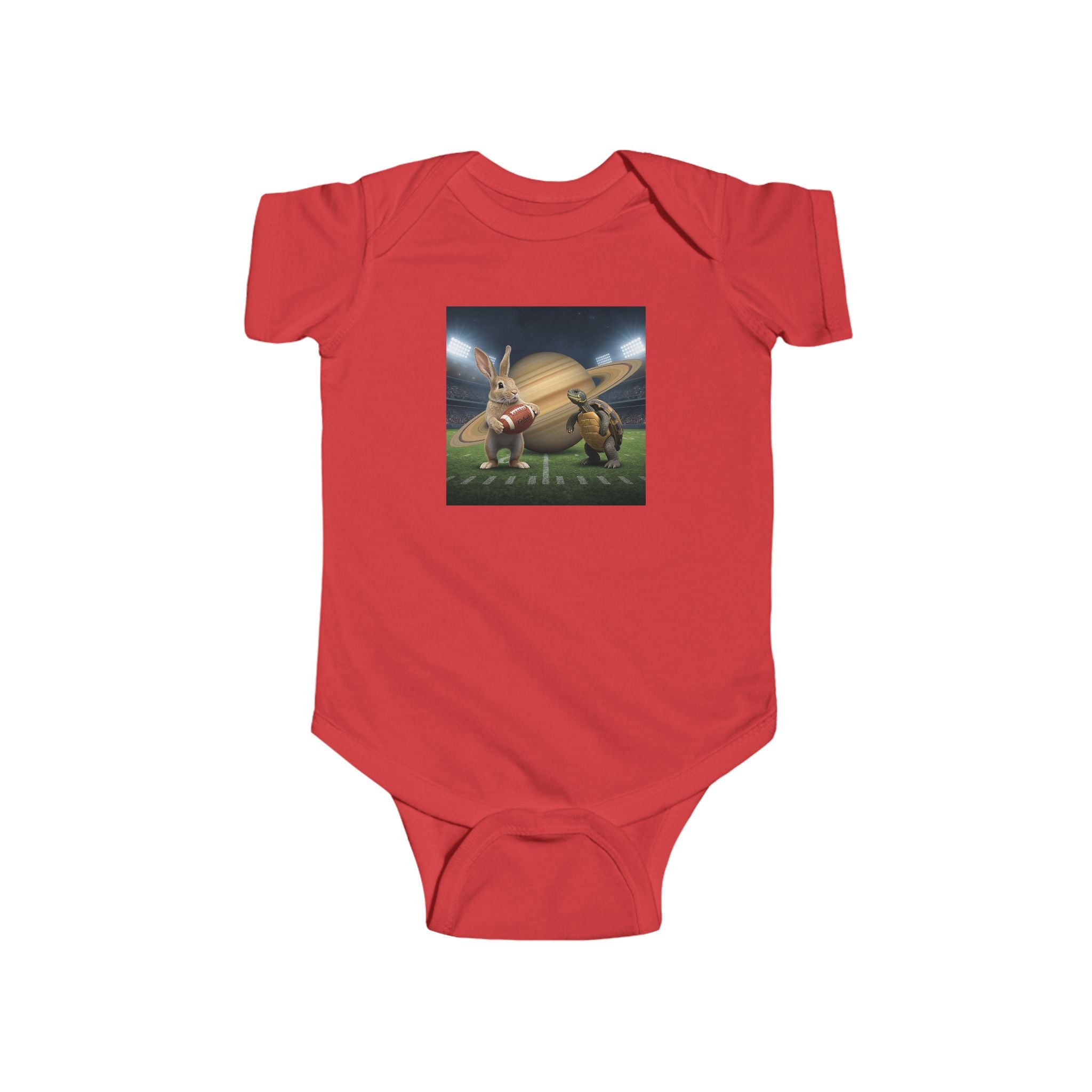 Baby Bodysuit — Cute Bunny & Turtle Playful Graphic