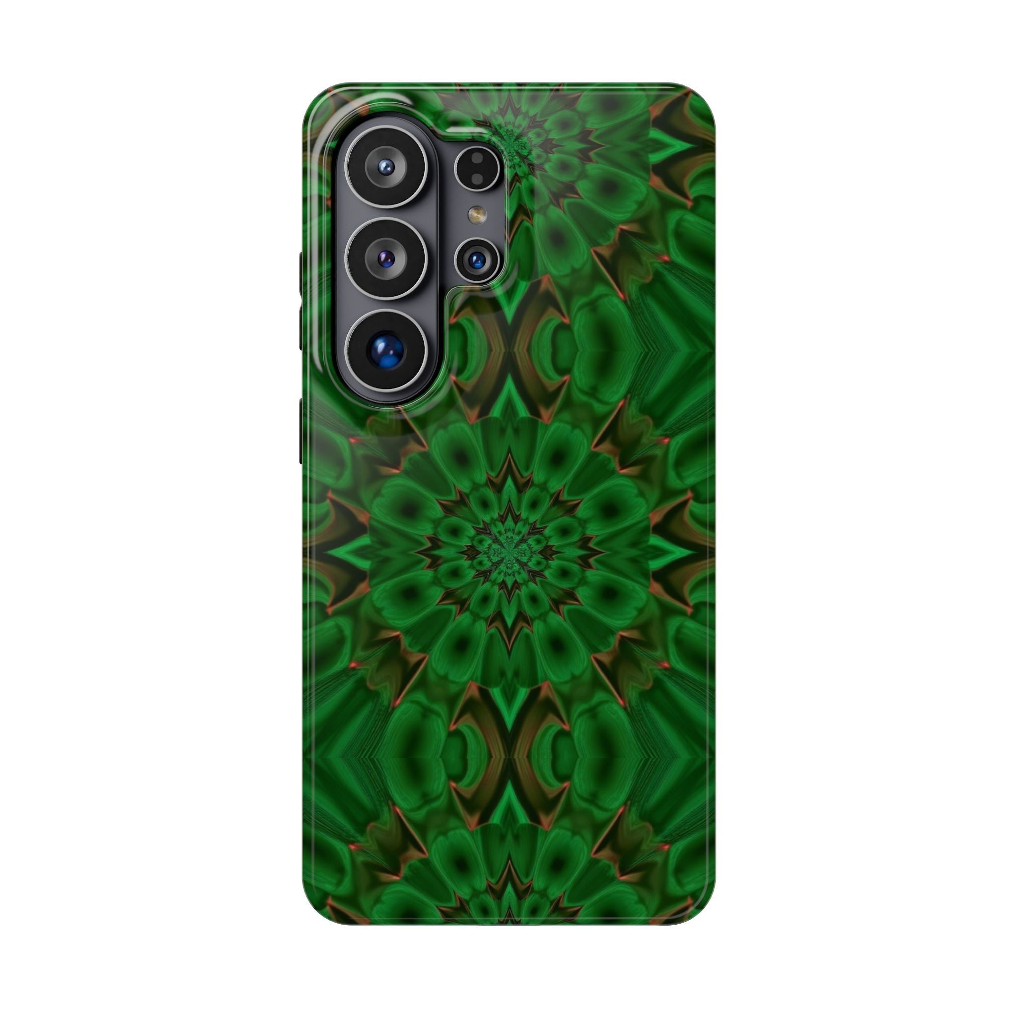 Green Kaleidoscope Magnetic Impact-Resistant Phone Case S-26