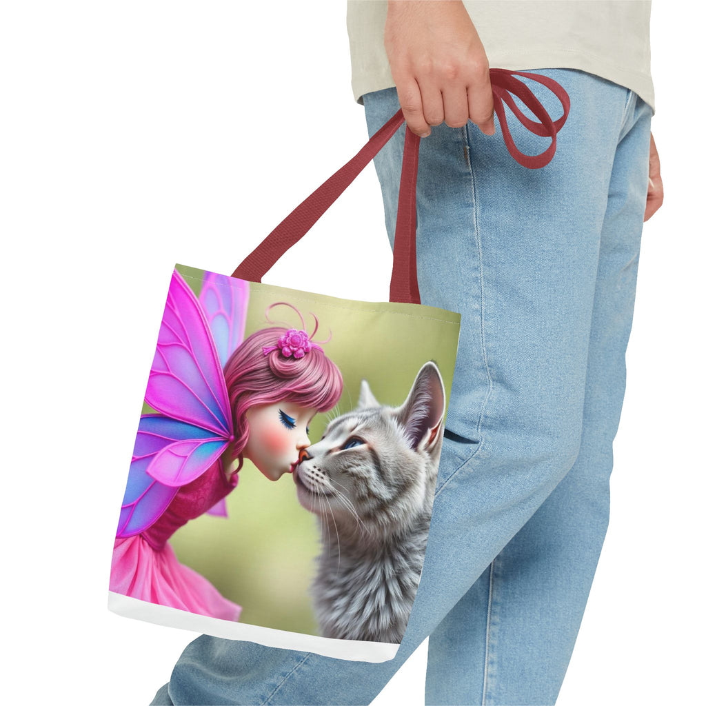 Magical Fairy Cat Tote Bag — Fairy Cat Art Tote
