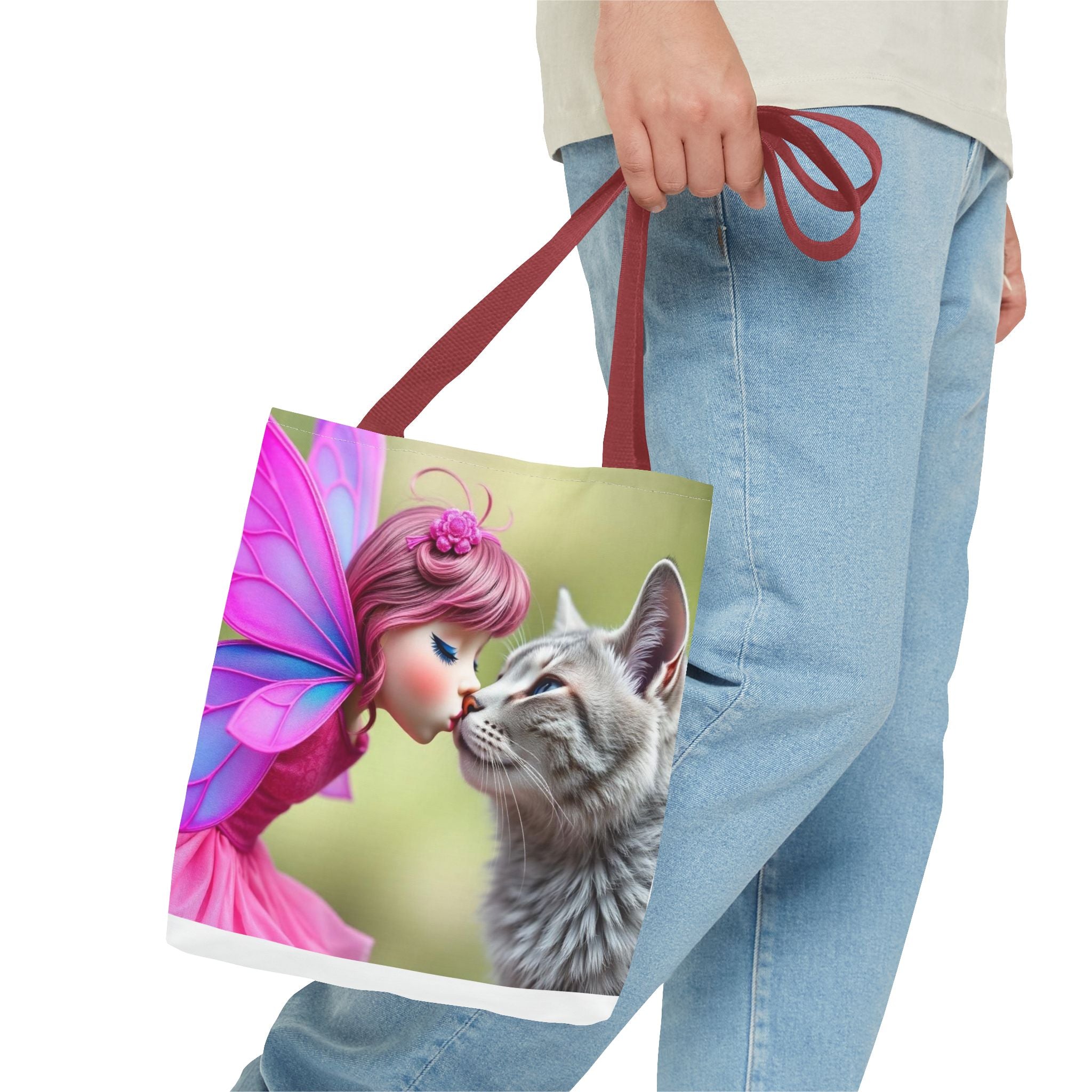 Magical Fairy Cat Tote Bag — Fairy Cat Art Tote