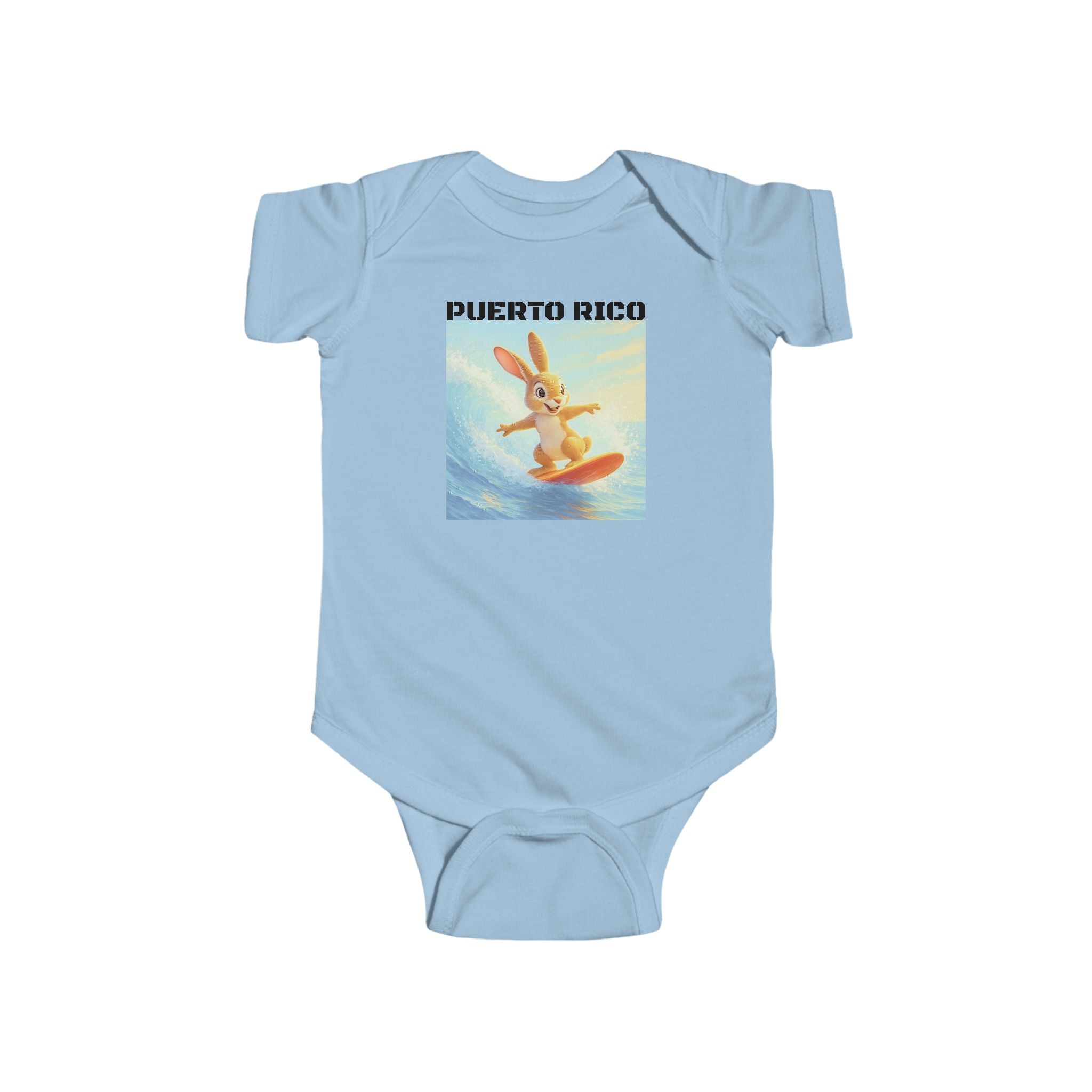 Baby Bodysuit — Puerto Rico Surfing Bunny - Baby