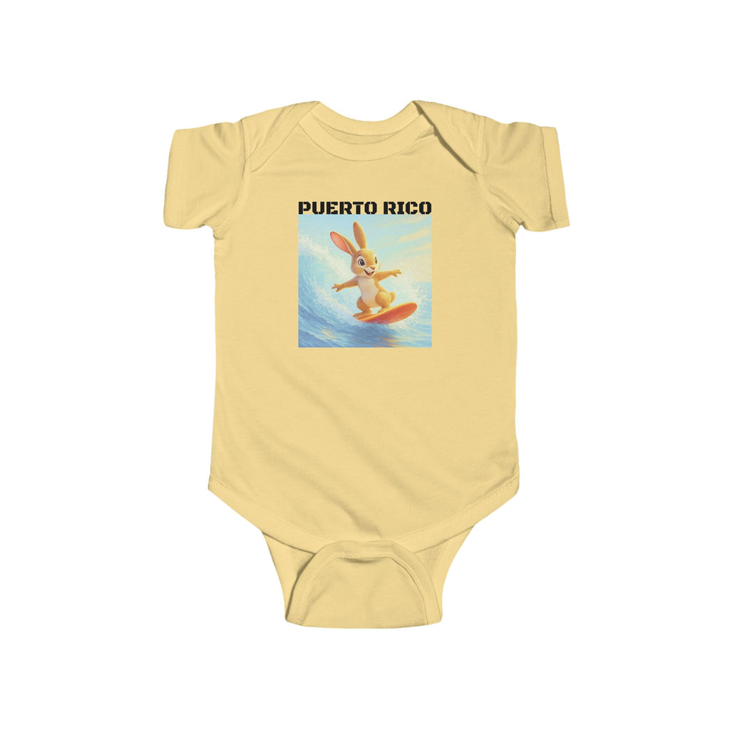 Baby Bodysuit — Puerto Rico Surfing Bunny - Baby