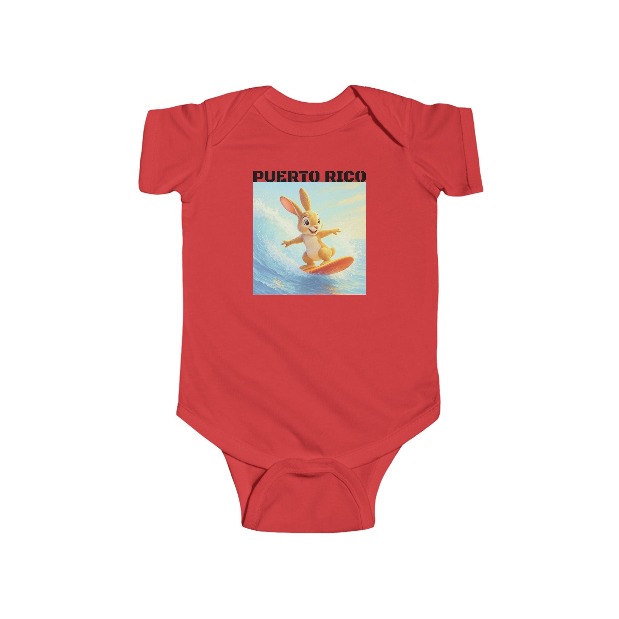 Baby Bodysuit — Puerto Rico Surfing Bunny - Baby