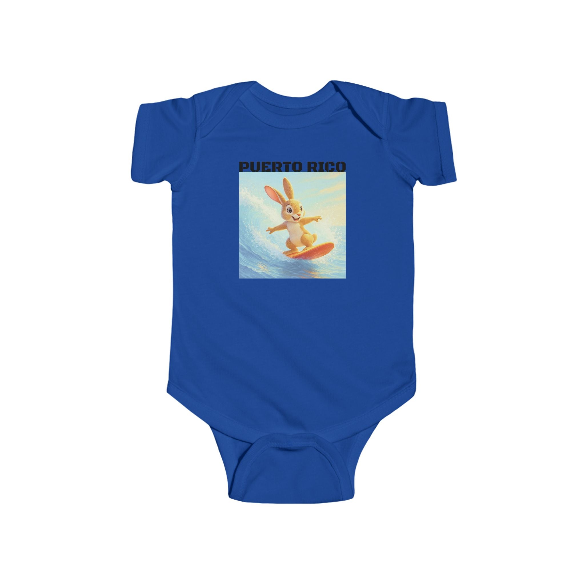 Baby Bodysuit — Puerto Rico Surfing Bunny - Baby
