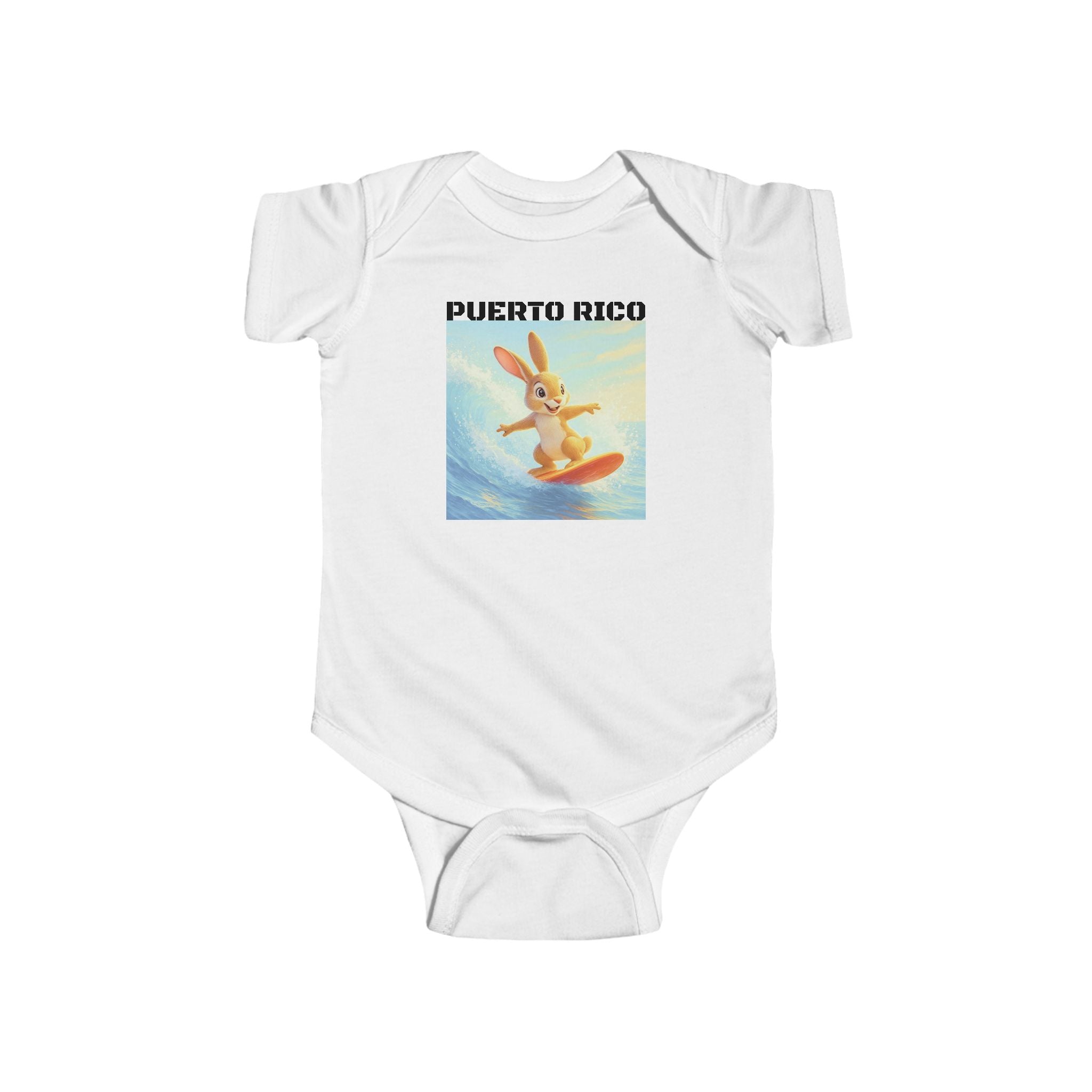 Baby Bodysuit — Puerto Rico Surfing Bunny - Baby