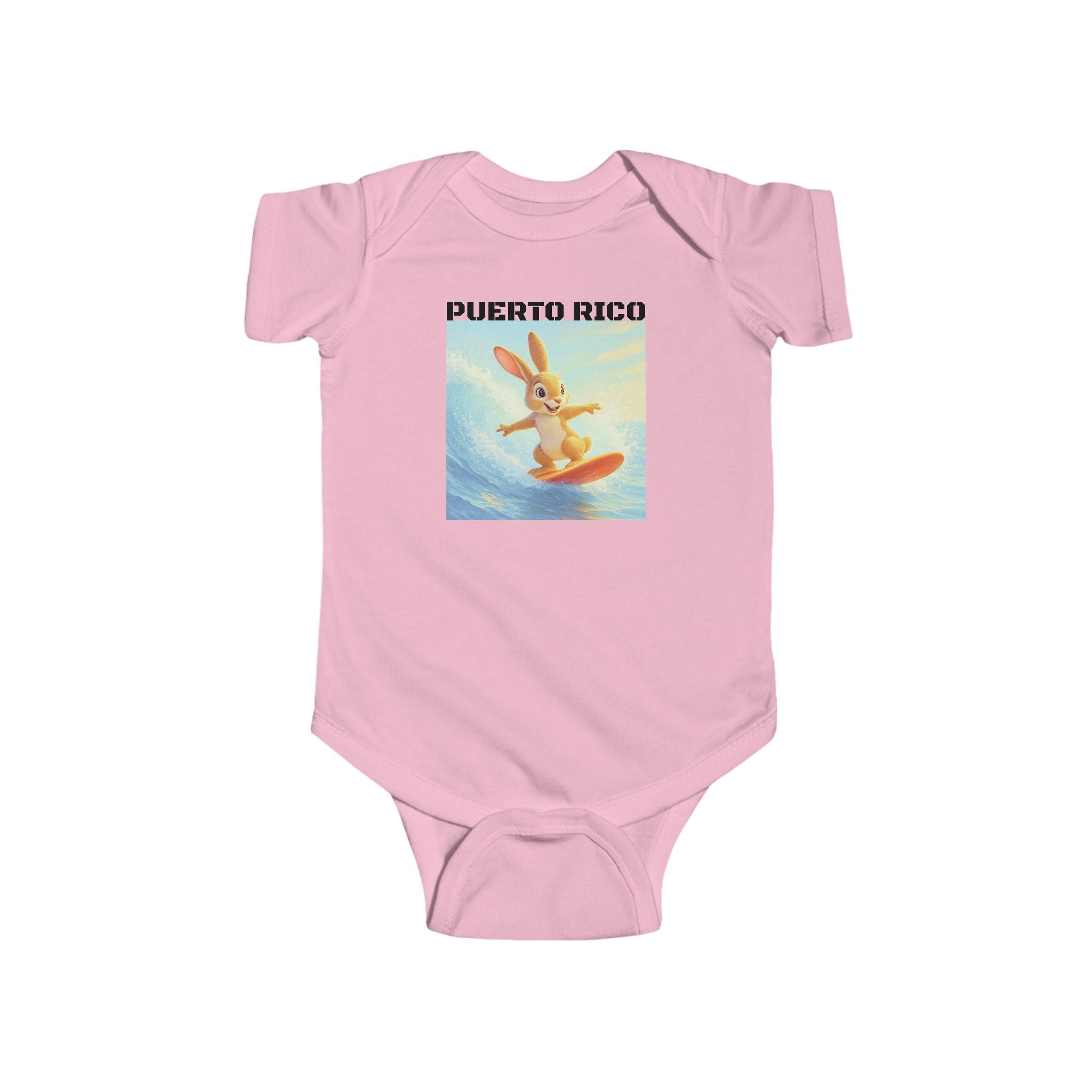 Baby Bodysuit — Puerto Rico Surfing Bunny - Baby