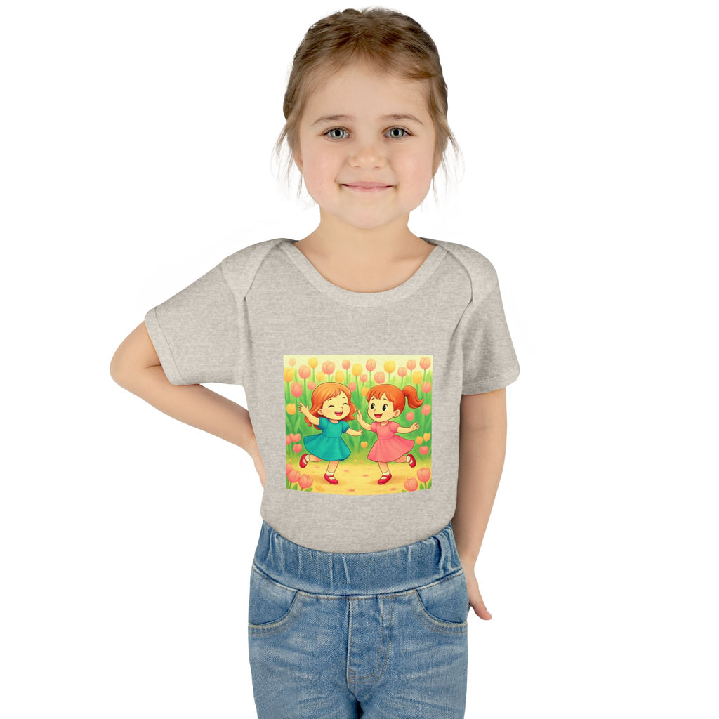 Baby Bodysuit — Spring Tulips Flowers