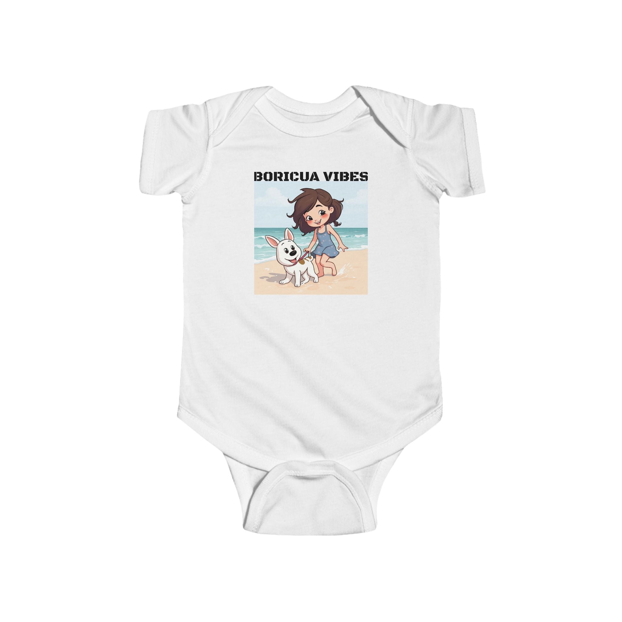 Puerto Rico Themed Bodysuit – Boricua Vibes Summer Onesie