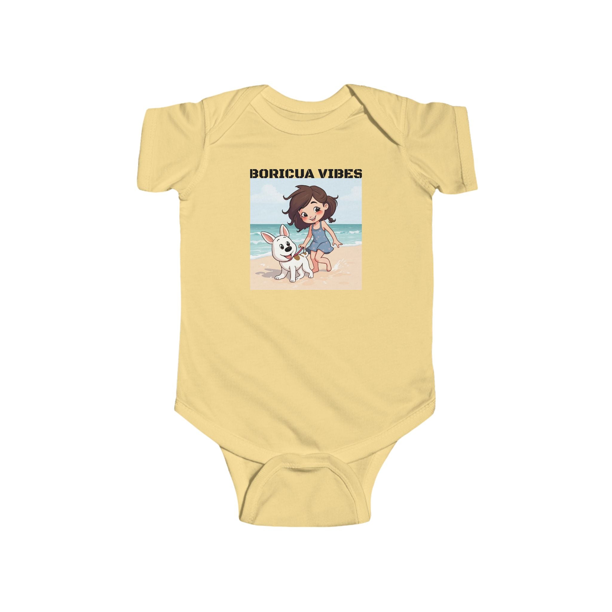 Puerto Rico Themed Bodysuit – Boricua Vibes Summer Onesie