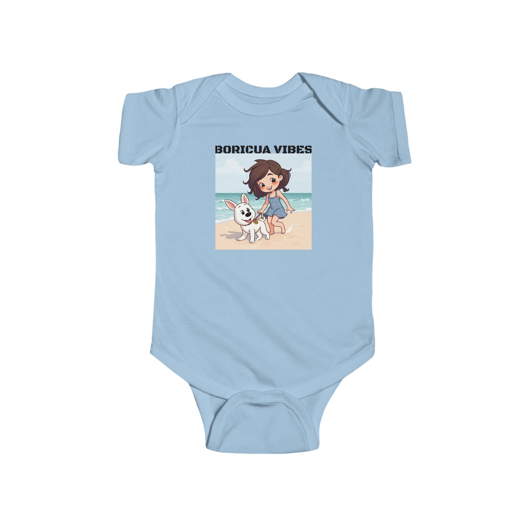 Puerto Rico Themed Bodysuit – Boricua Vibes Summer Onesie