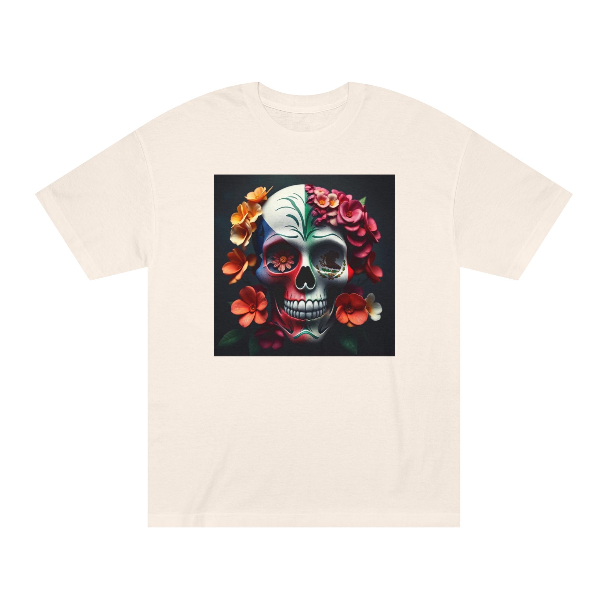 Floral Mexican / Puerto Rican Flag Design