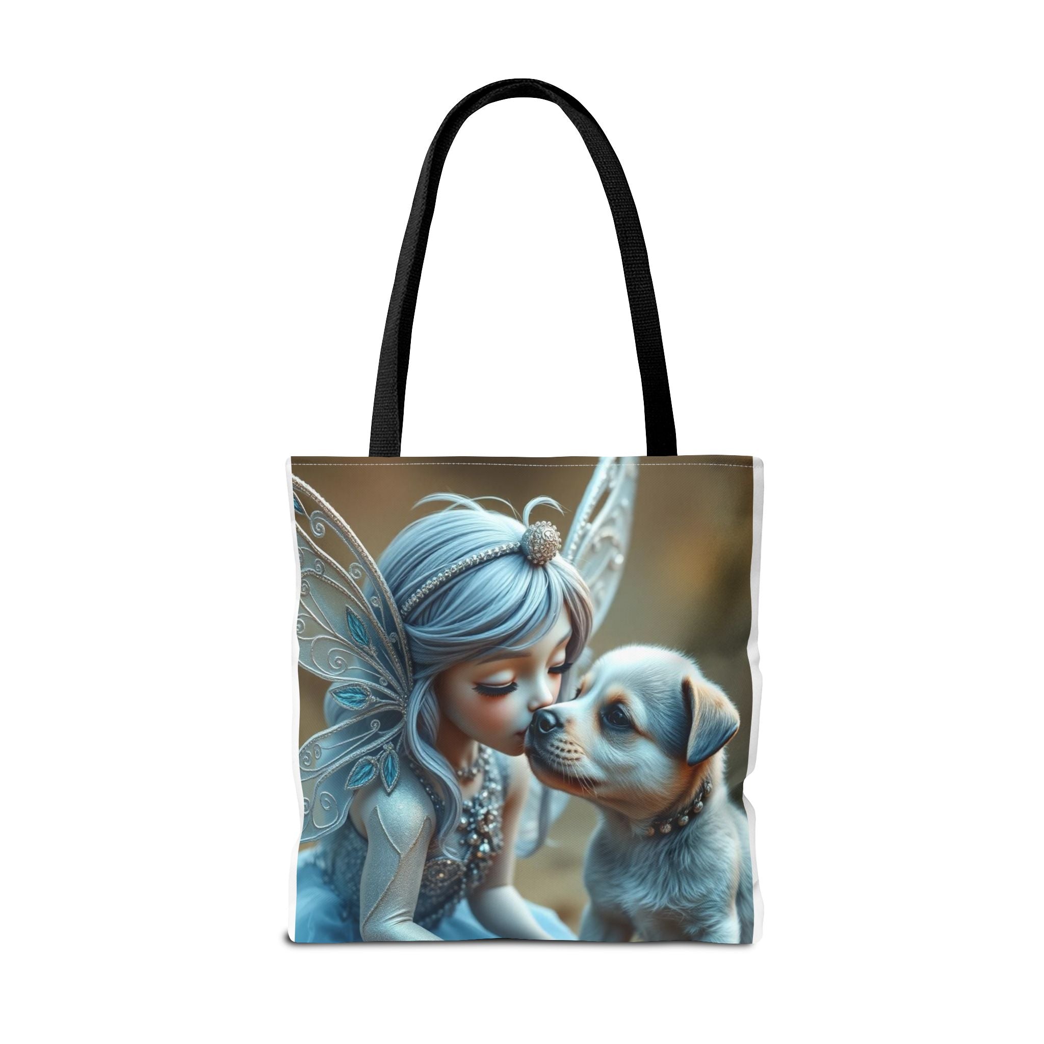 Magical Fairy Puppy Tote Bag – Fairy Portrait All-Over Print