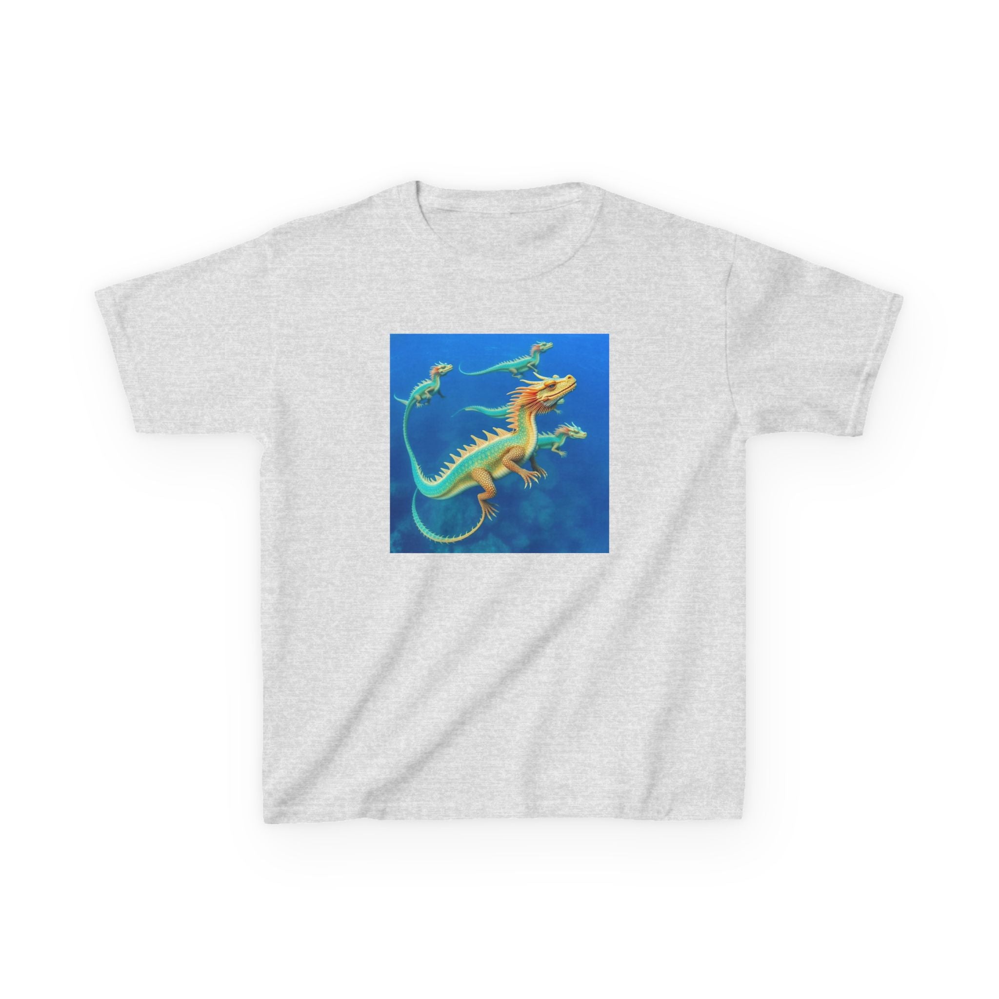 Blue Sea Dragons T‑Shirt — Colorful Ocean Graphic Tee