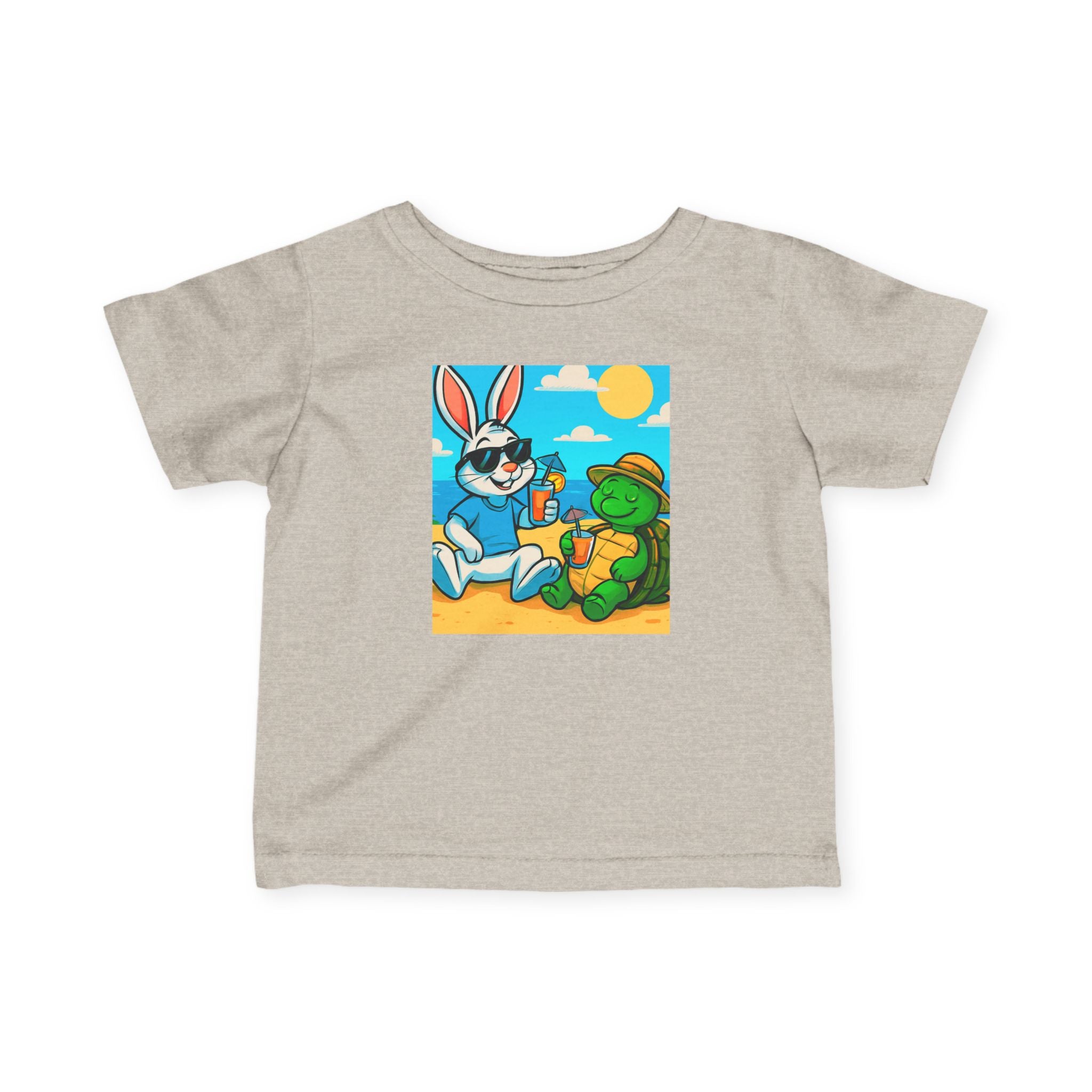 Infant Tee — Beach Bunny & Turtle Friends Graphic