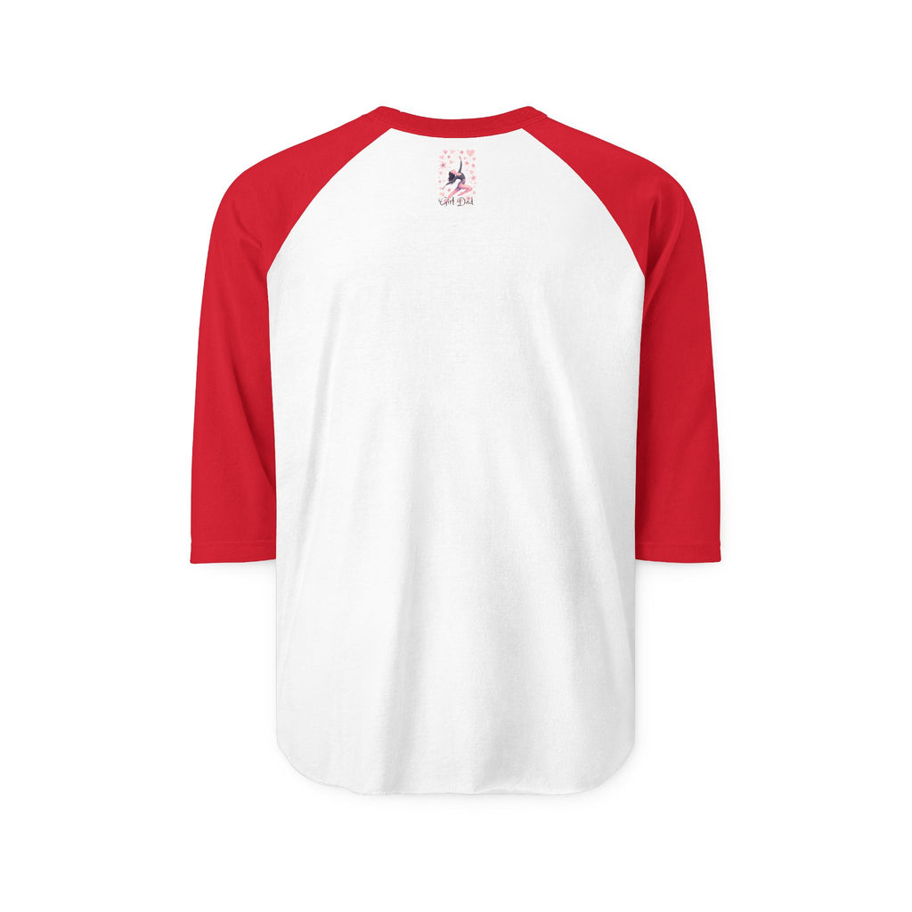 Ballerina Hearts Raglan Shirt — Dance Ballet Three-Quarter Tee