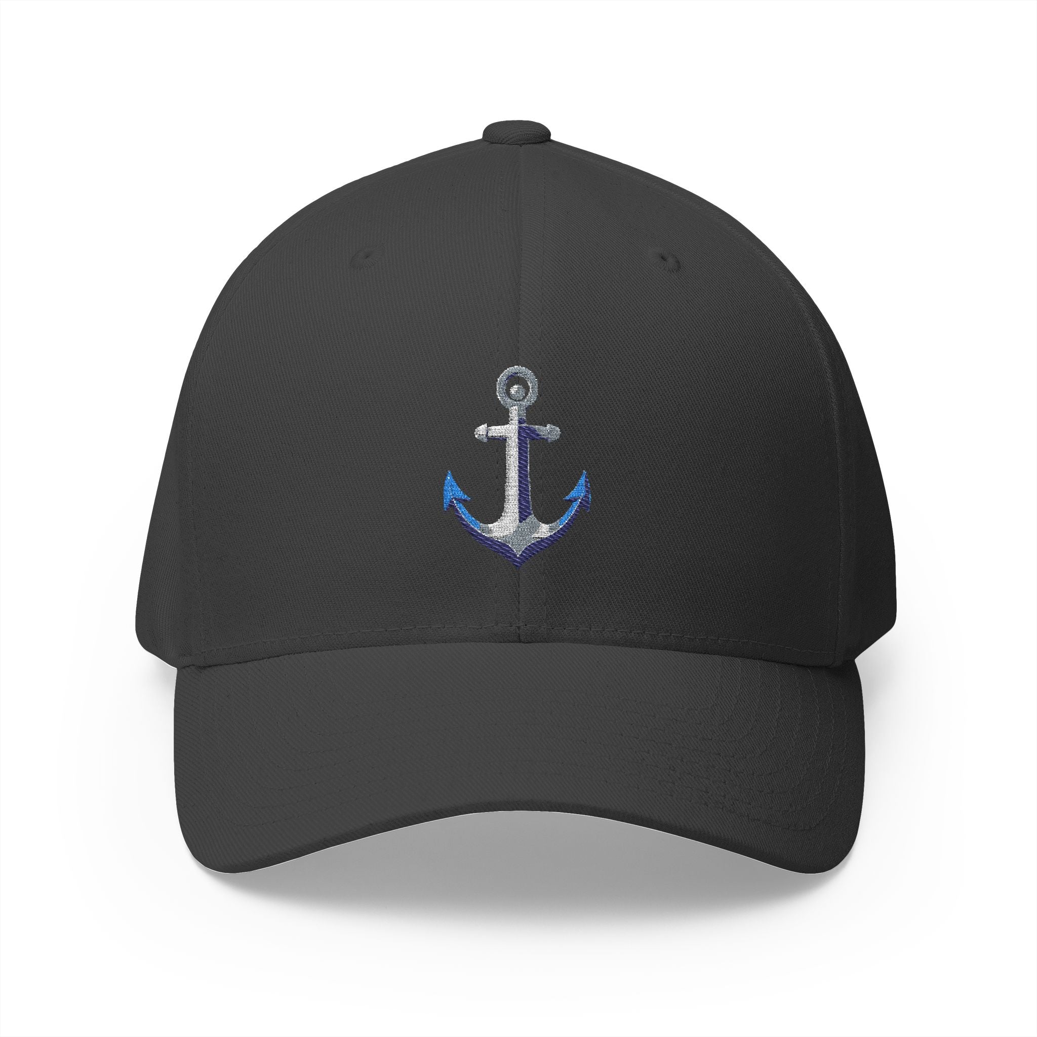 Anchor - Nautical Embroidered Closed-Back Structured Cap