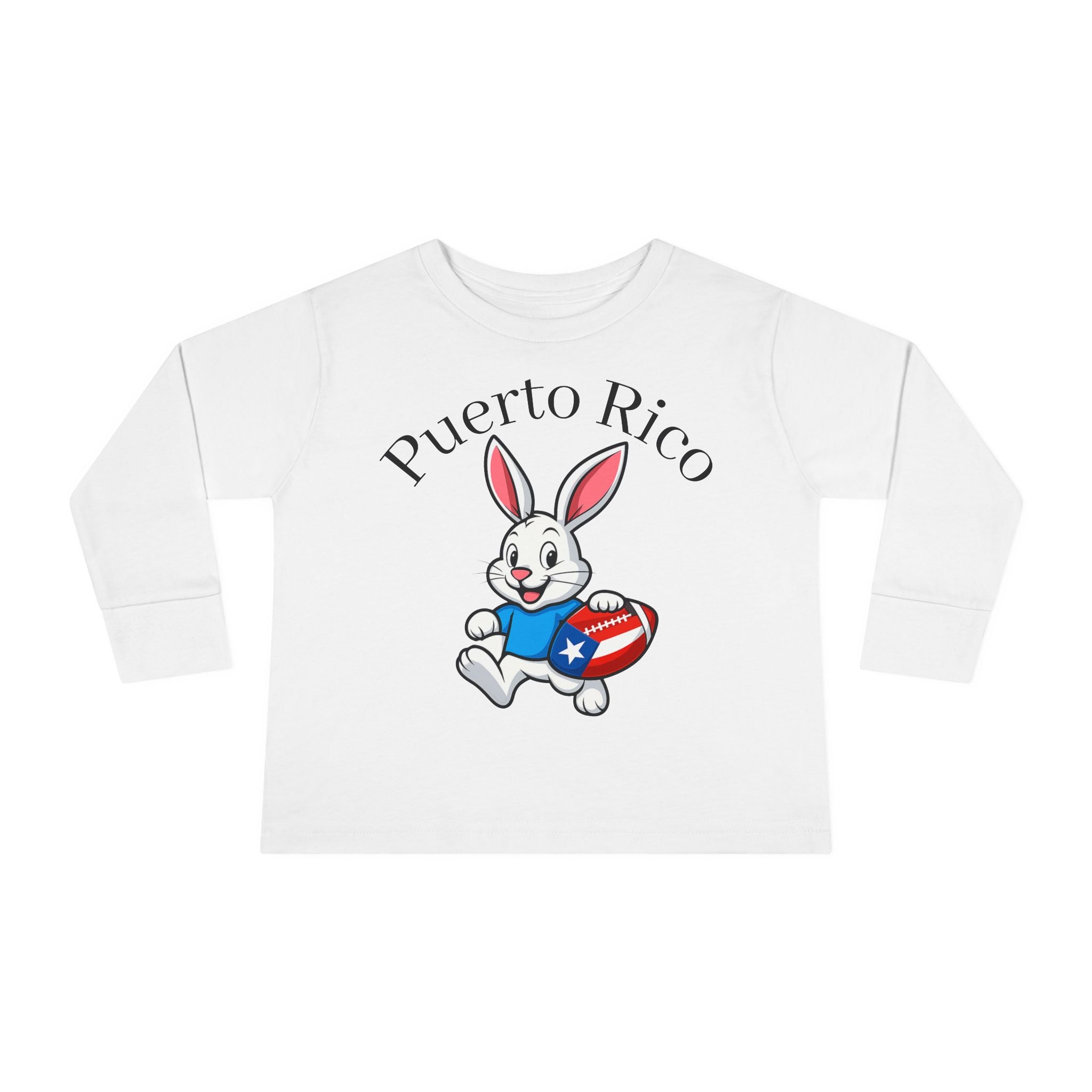 Benito Bowl Cartoon Toddler Long Sleeve Tee | USA Stars Stripes