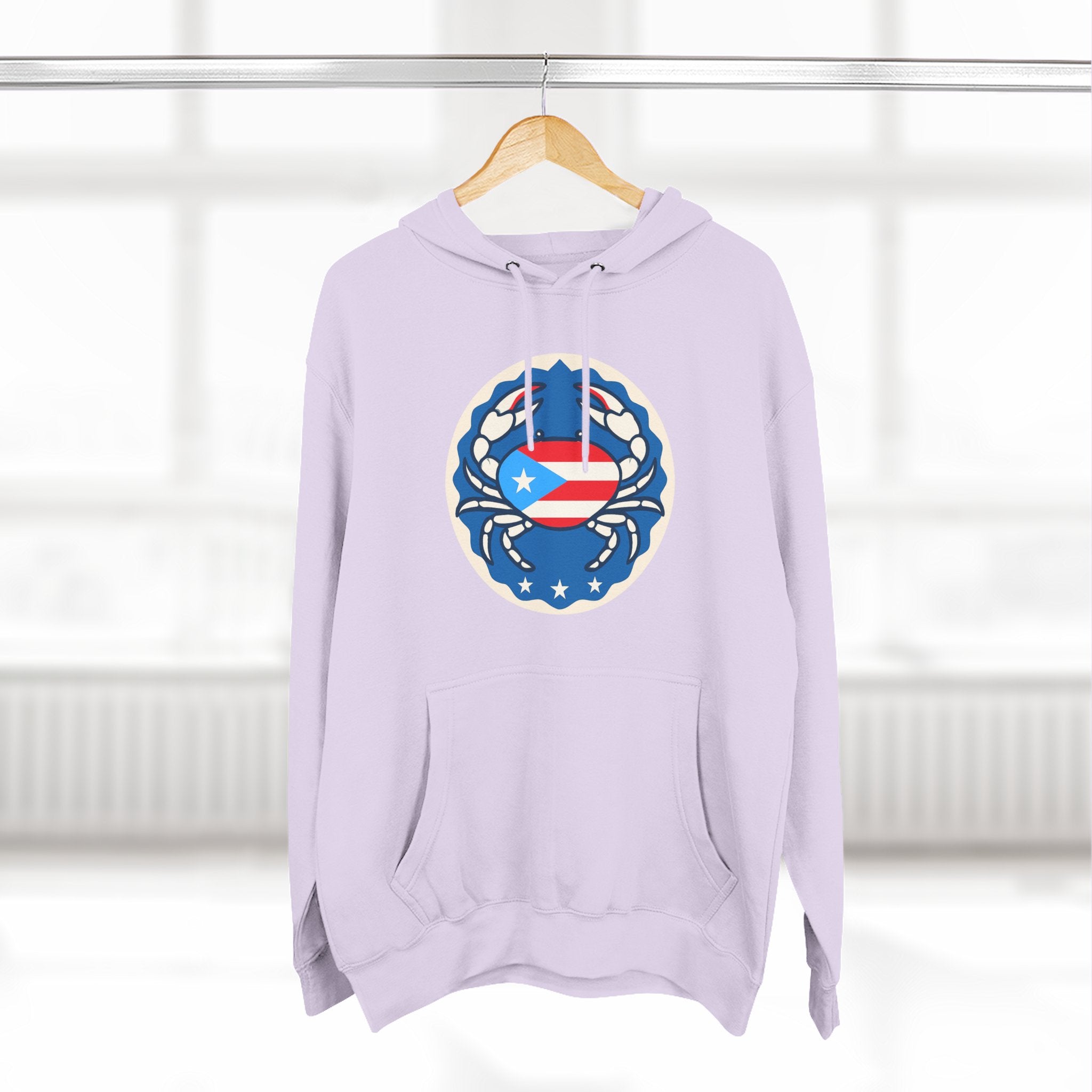 Puerto Rico Crab Hoodie / Cangrejo Sweatshirt, Island Sweatshirt