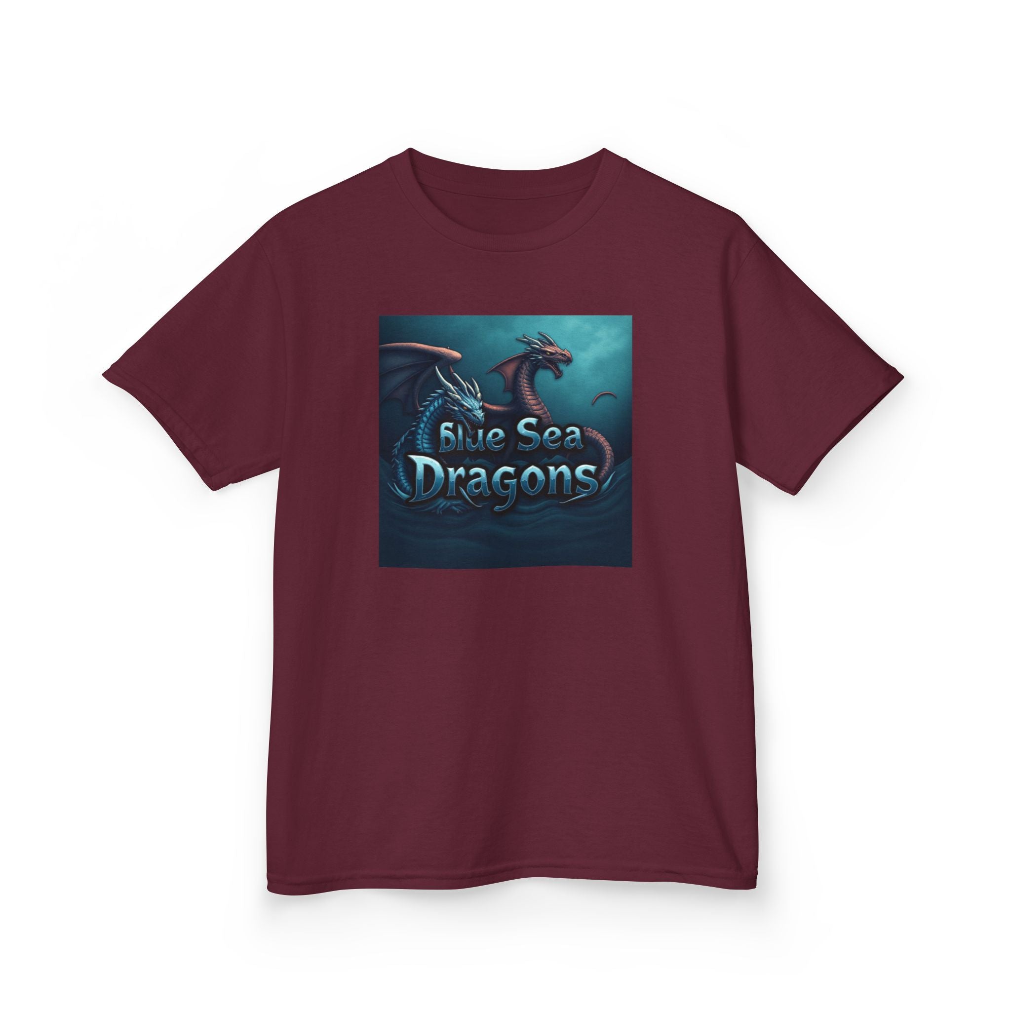 Blue Sea Dragons Big Kids Tee — Ocean Animals Graphic Shirt