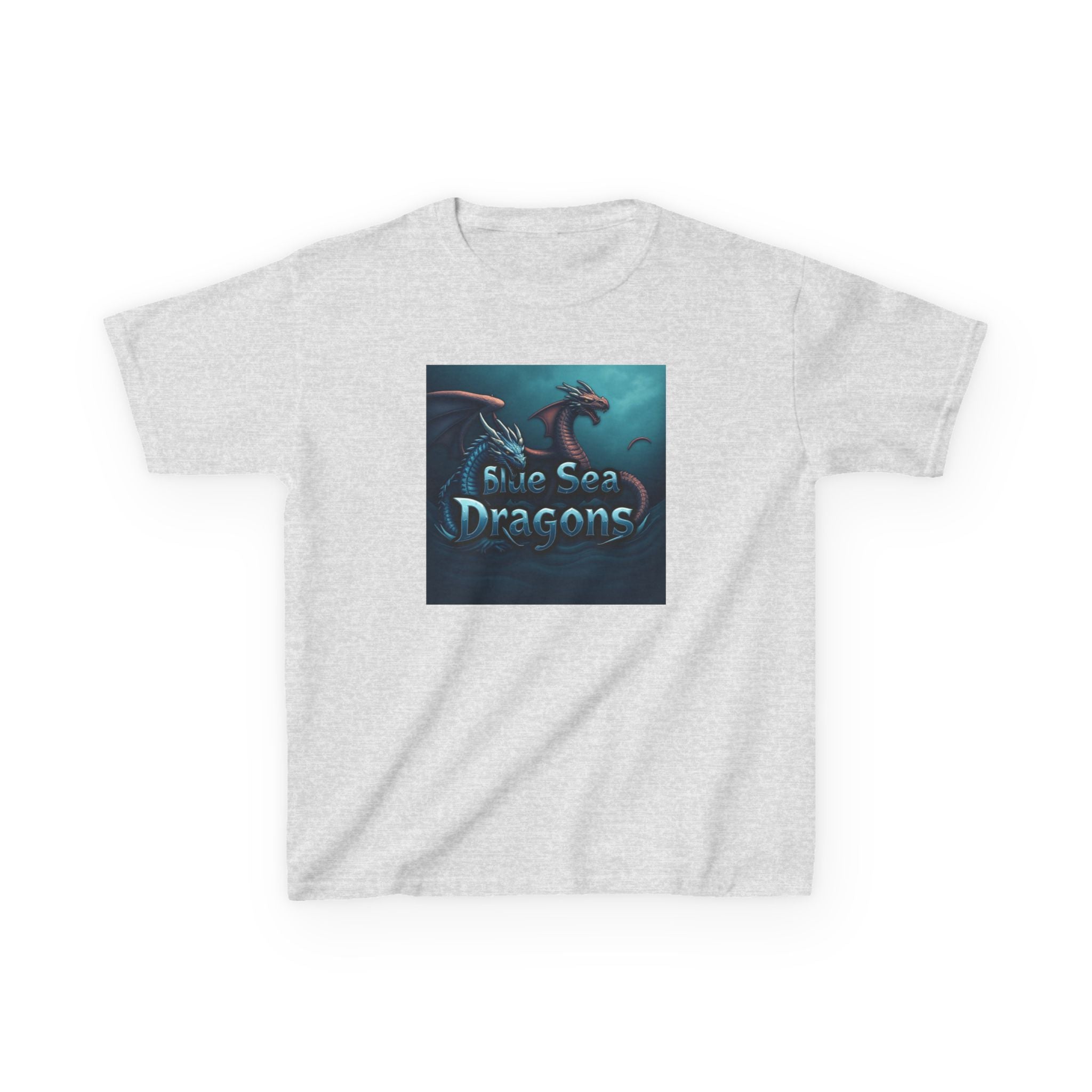 Blue Sea Dragons Big Kids Tee — Ocean Animals Graphic Shirt
