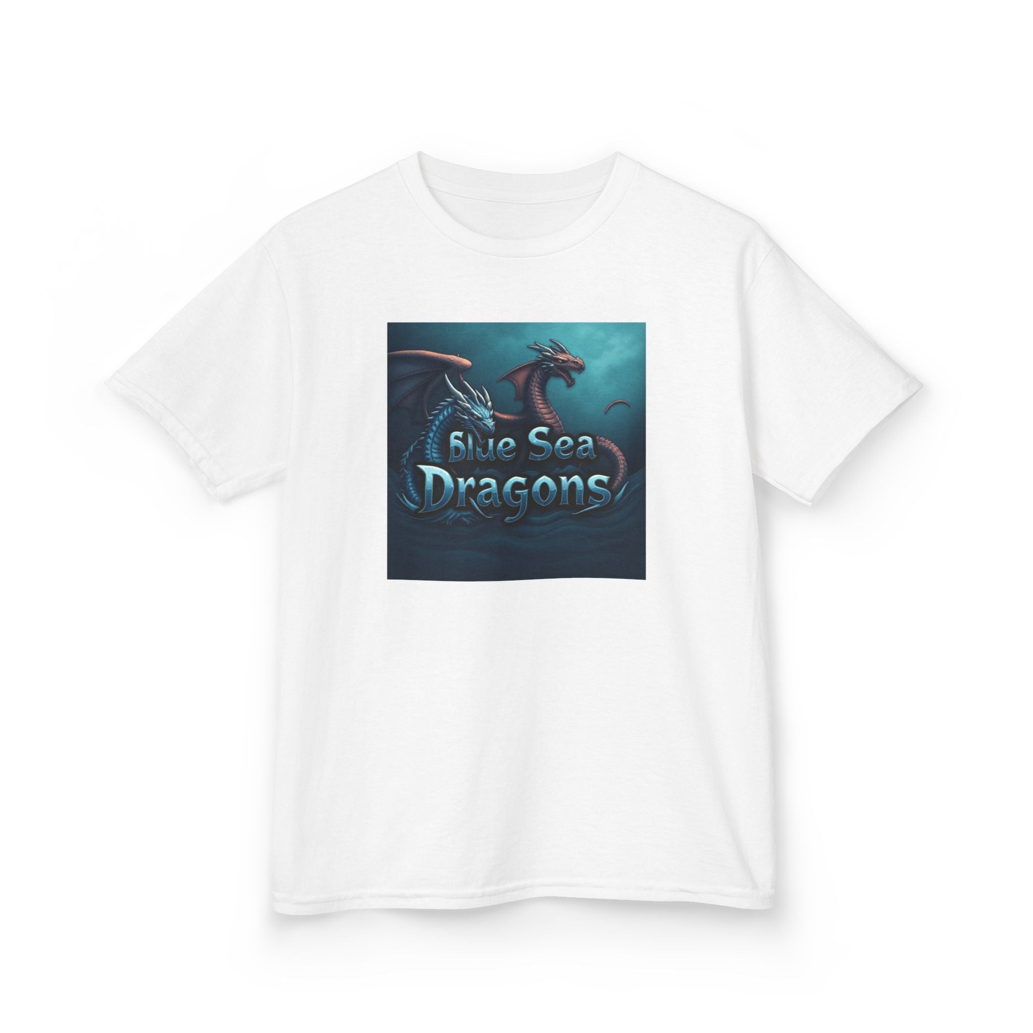 Blue Sea Dragons Big Kids Tee — Ocean Animals Graphic Shirt
