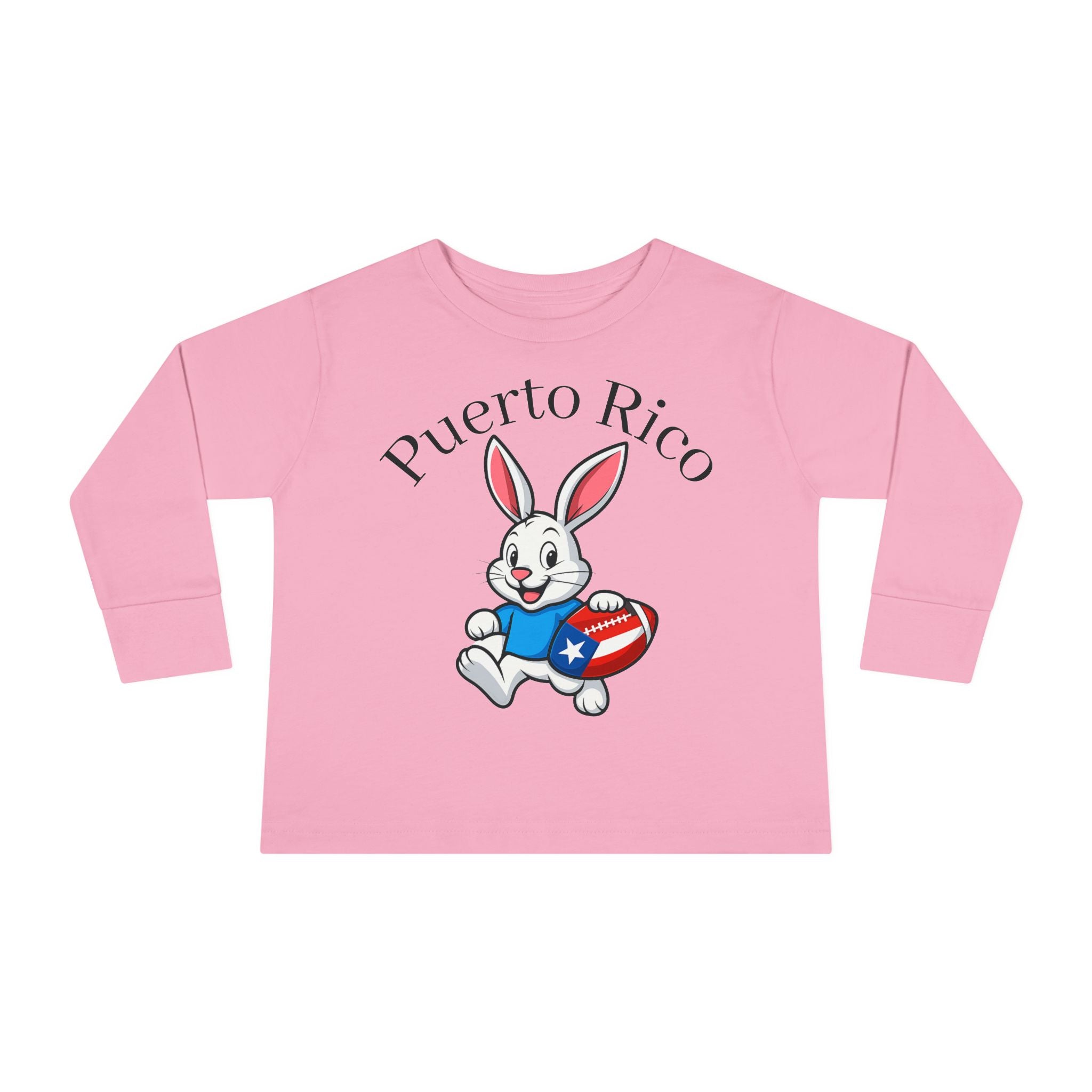 Benito Bowl Cartoon Toddler Long Sleeve Tee | USA Stars Stripes