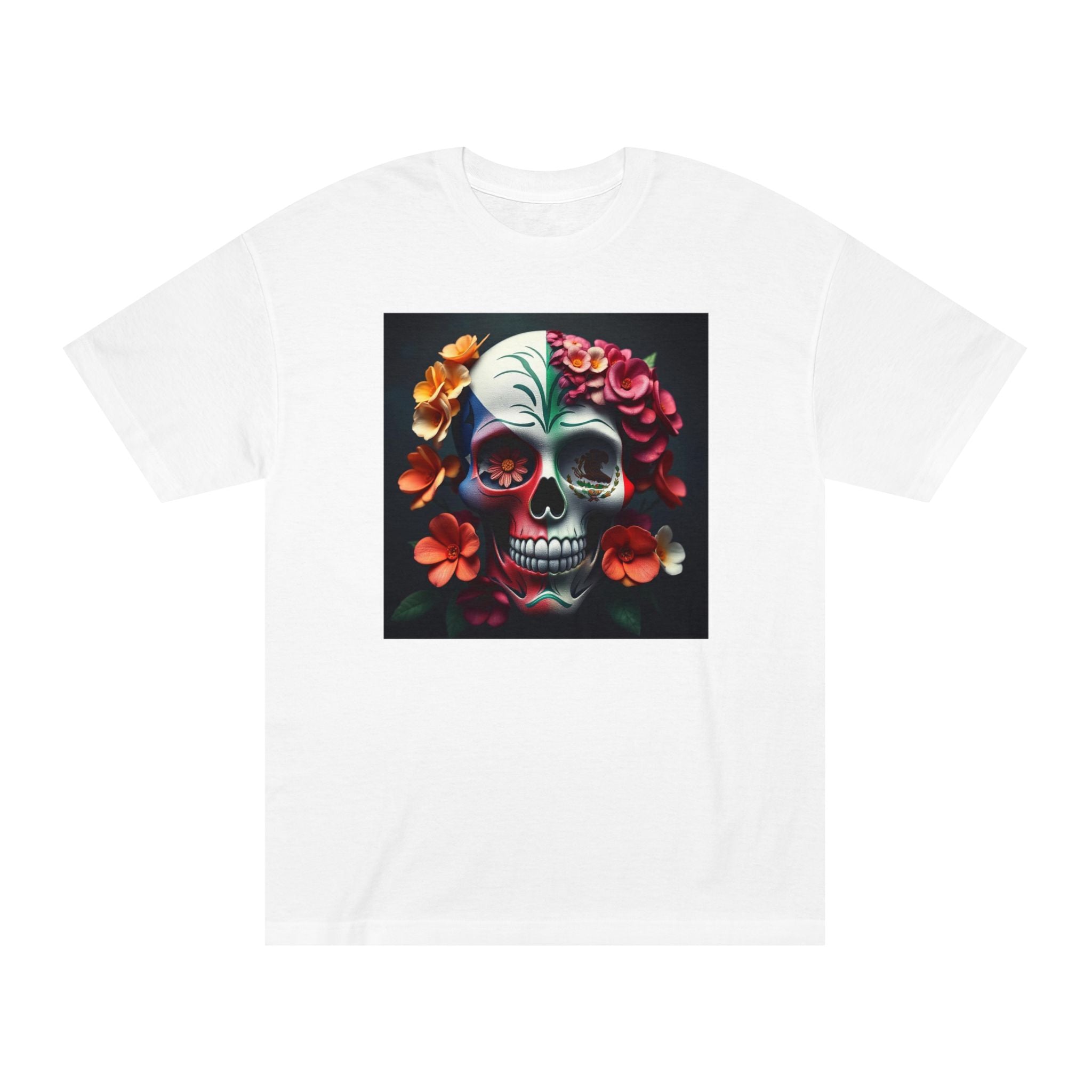 Floral Mexican / Puerto Rican Flag Design