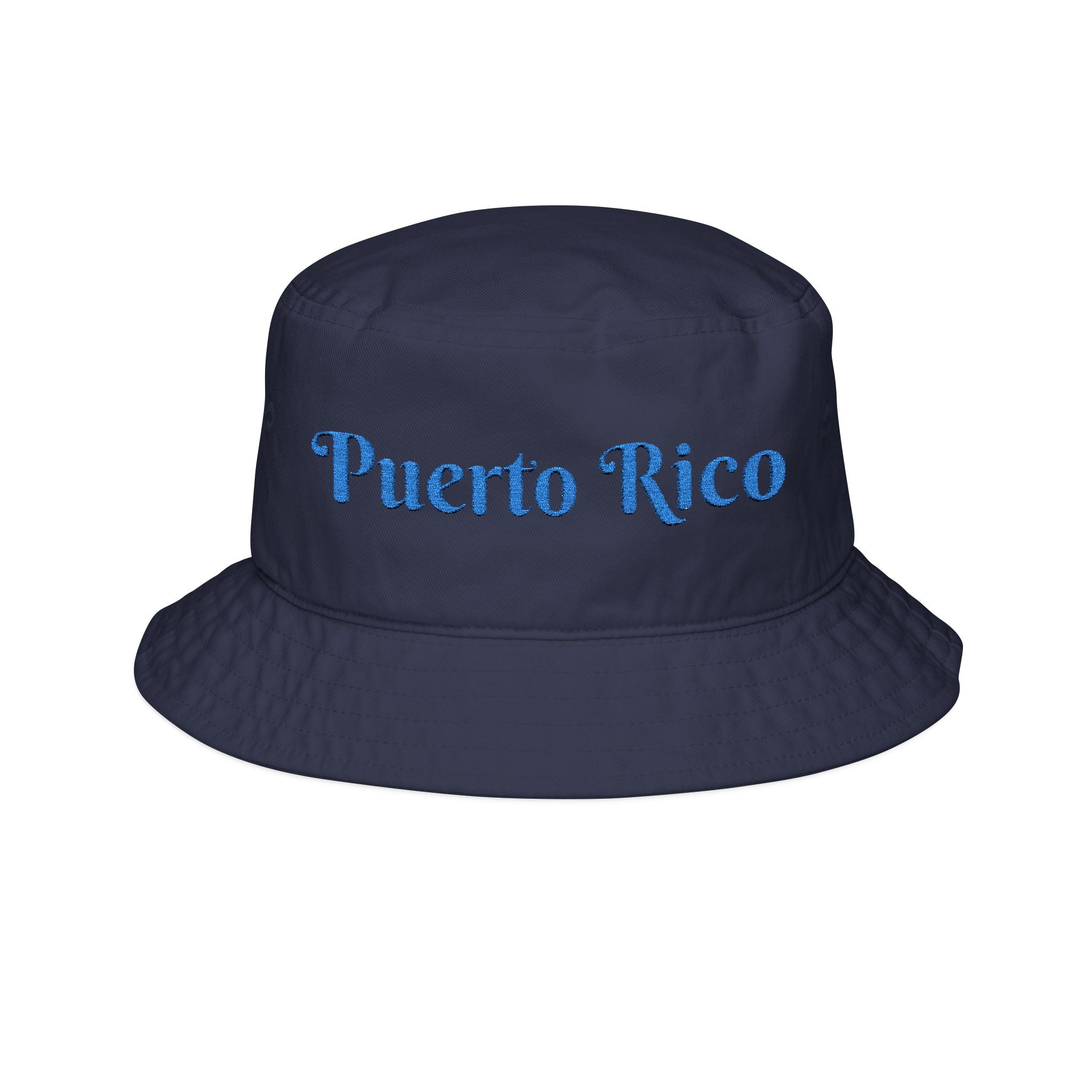 Embroidered Puerto Rico Bucket Hat — Coastal Summer Sun Hat