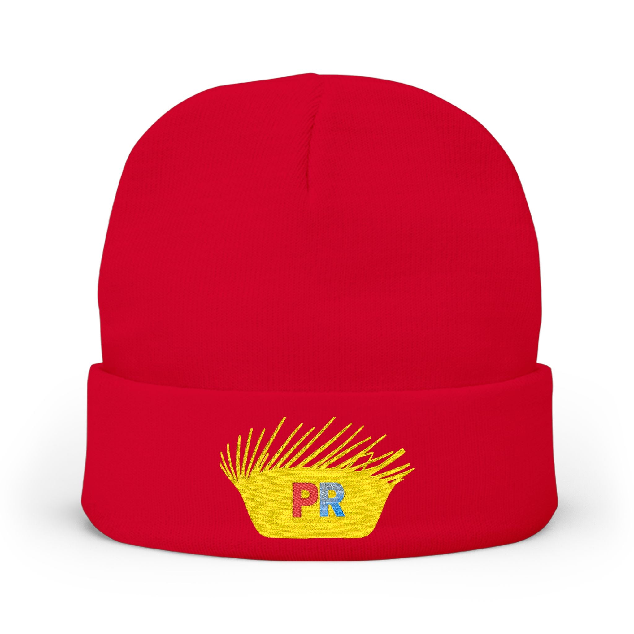 Knit Beanie (Embroidery) PAVA Puerto Rico Pride